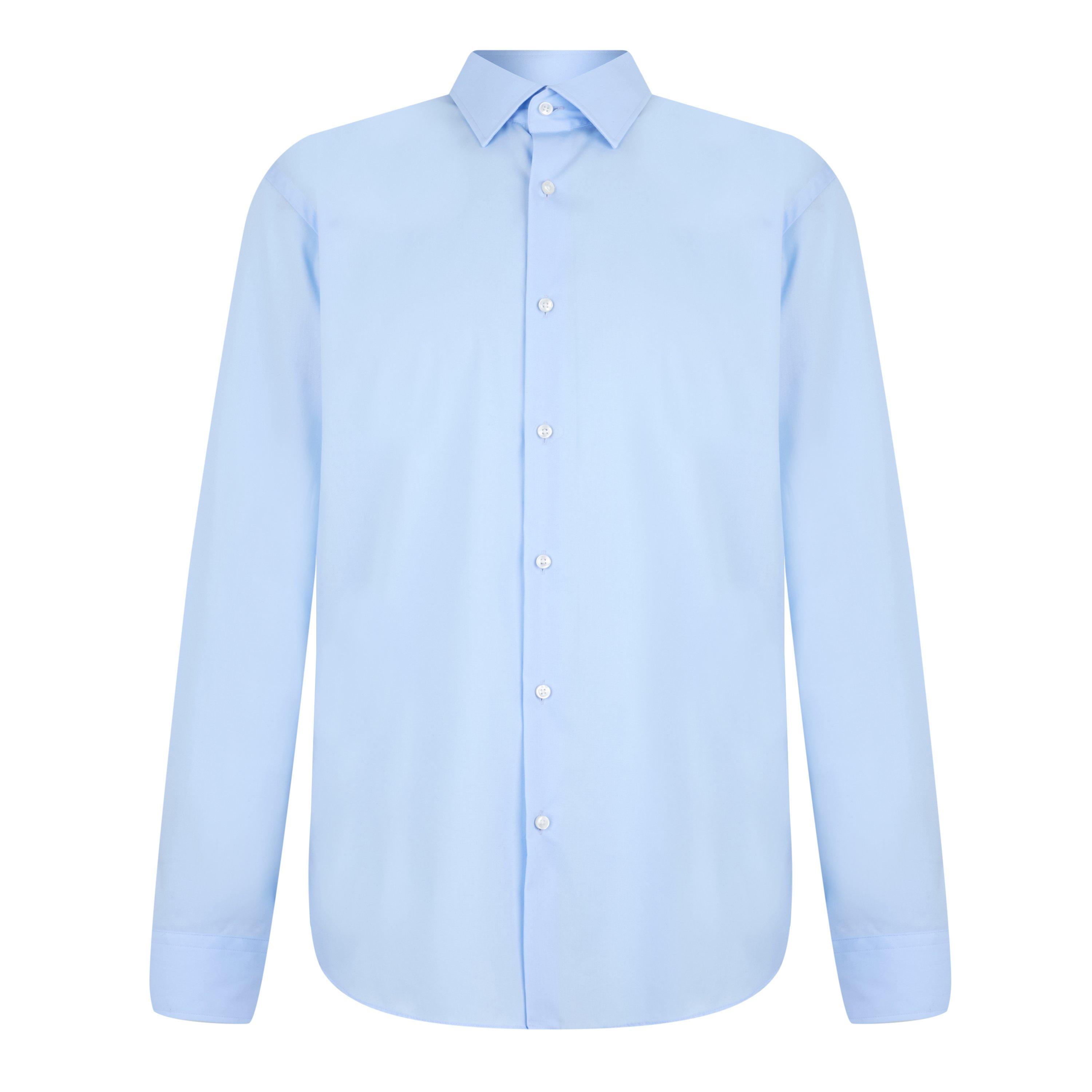 Boss Men's H-JOE-Kent Shirt, Impeccable Tailoring - Pas Blue 452 - Size 16.5 inch