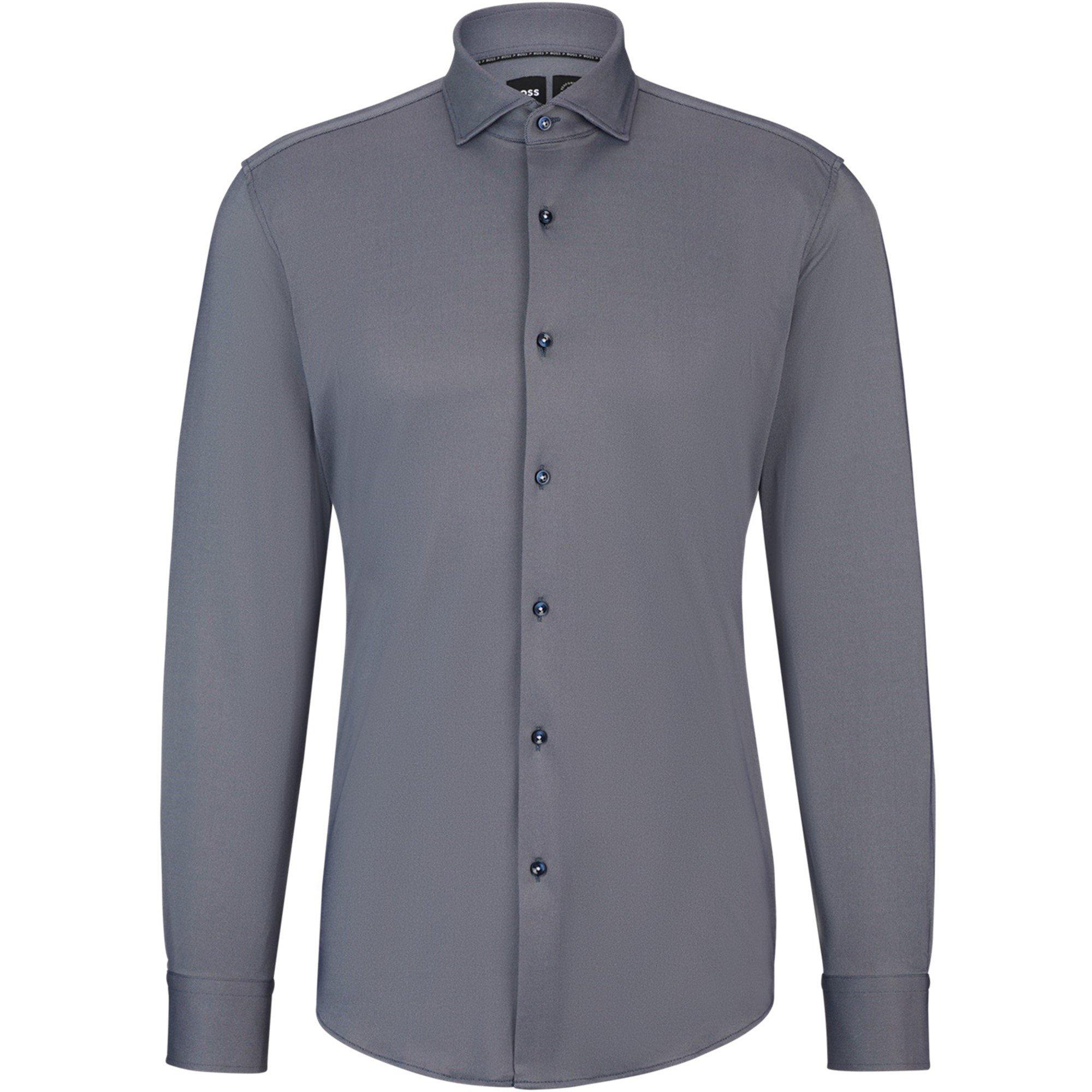 Open Blue 475 - Boss - Men's HBB PHANK Stch Plain Long-Sleeve Shirt - 1