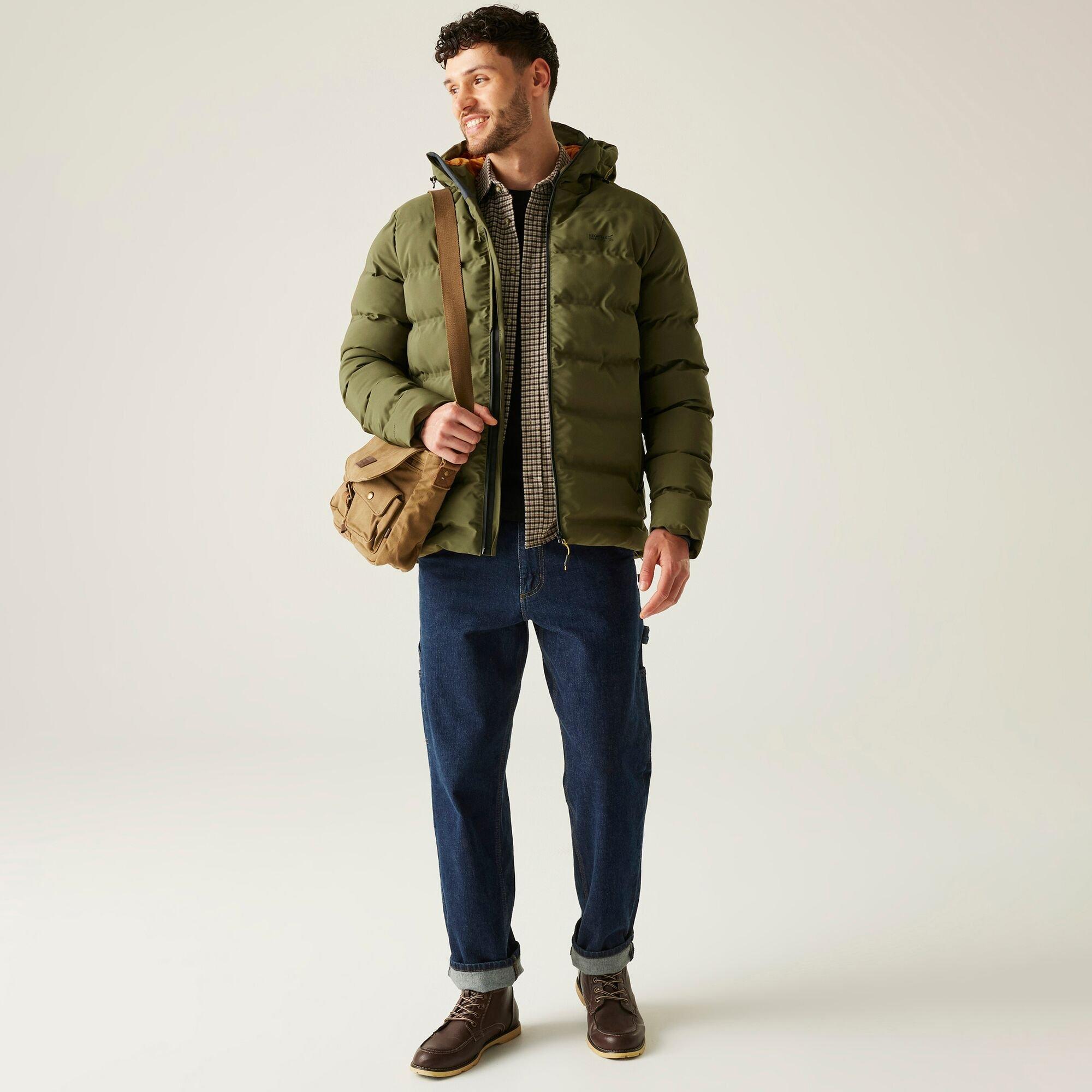 Olive Green - Regatta - Men's Altoro Waterproof Thermal Quilted Jacket - 3