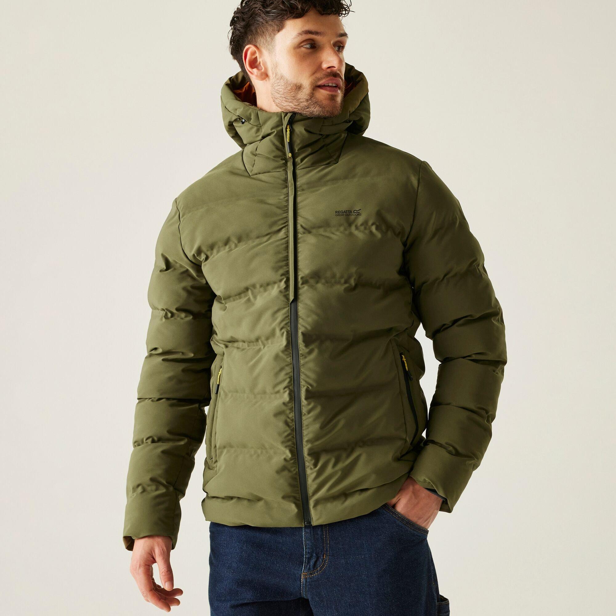 Olive Green - Regatta - Men's Altoro Waterproof Thermal Quilted Jacket - 4