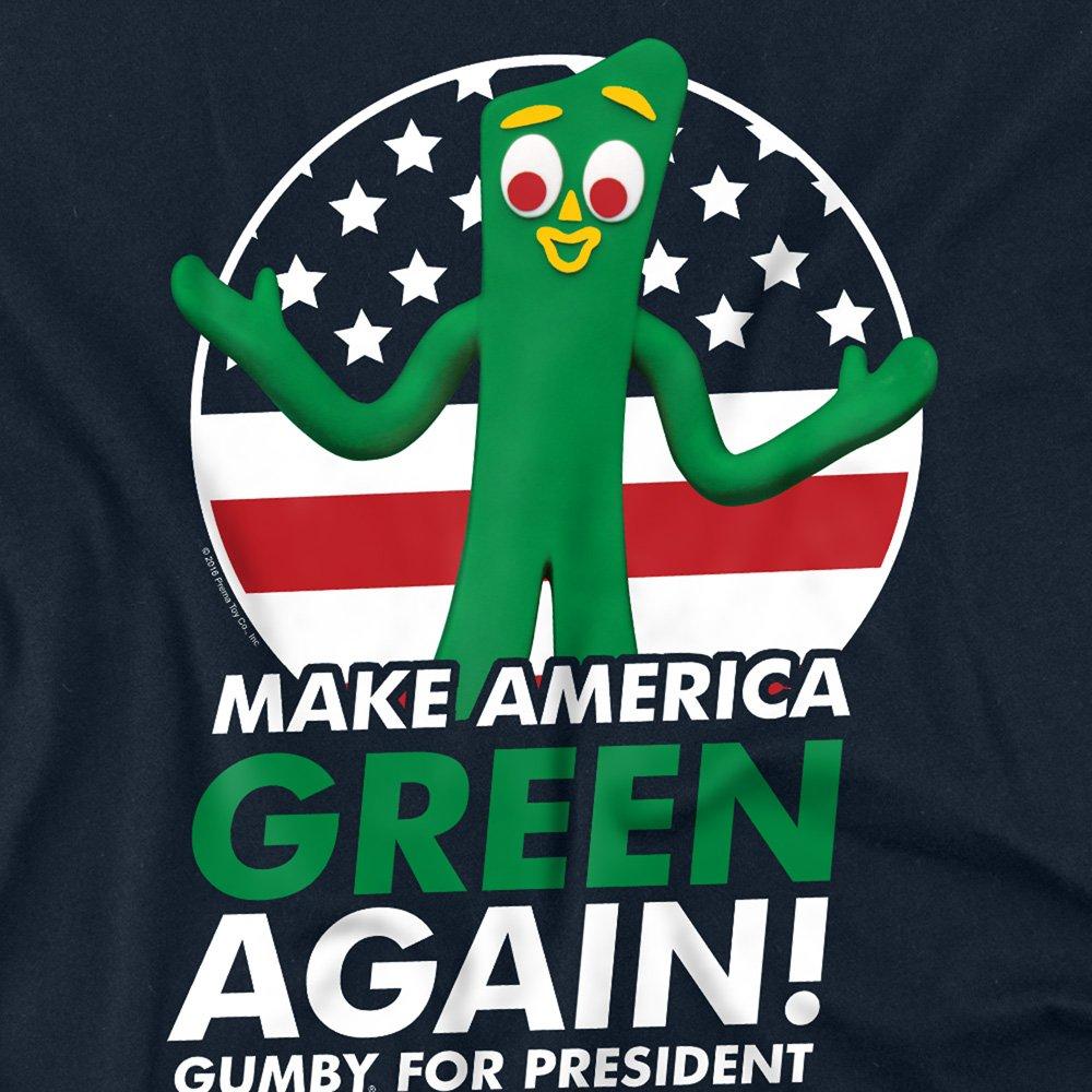Navy - Other - Gumby For President Long Sleeve T-Shirt Navy - 2