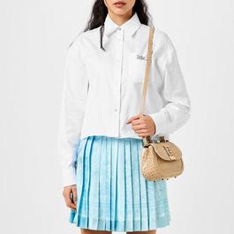 Versace Barocco Jacquard Cropped Shirt
