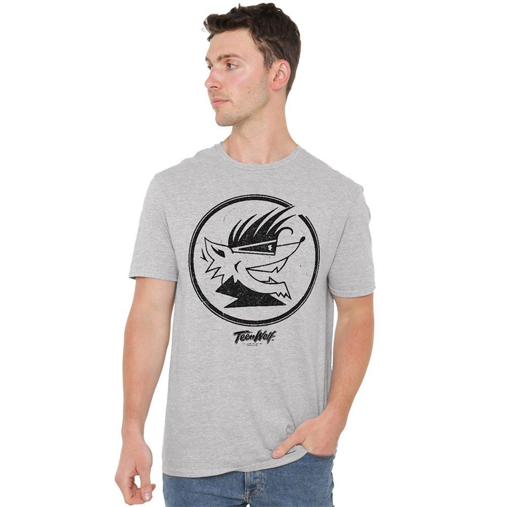 Grey - Other - Teen Wolf Wolf Head T Shirt Athletic Heather - 1