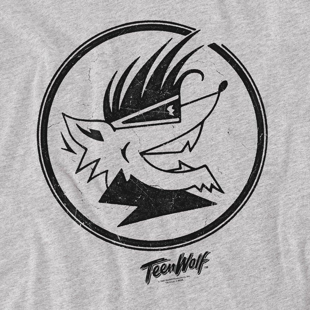 Grey - Other - Teen Wolf Wolf Head T Shirt Athletic Heather - 2
