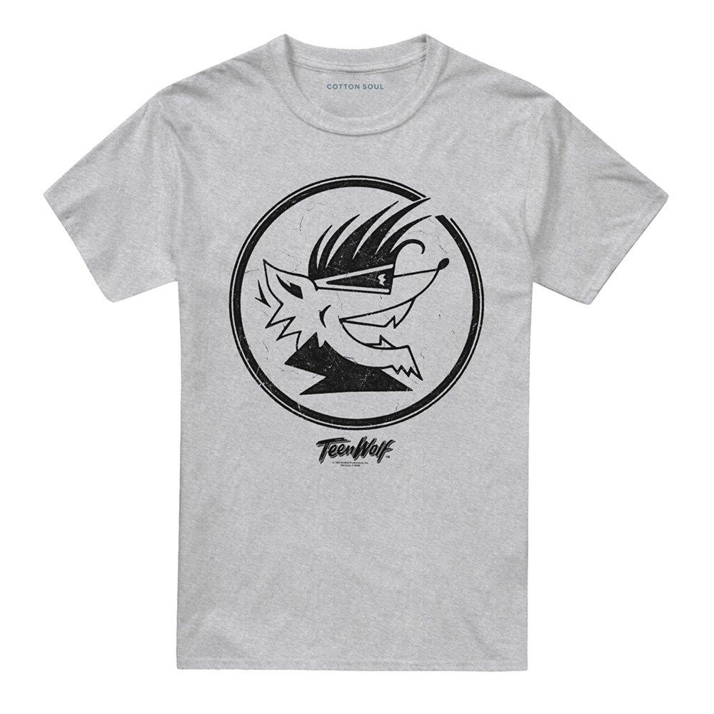 Grey - Other - Teen Wolf Wolf Head T Shirt Athletic Heather - 4