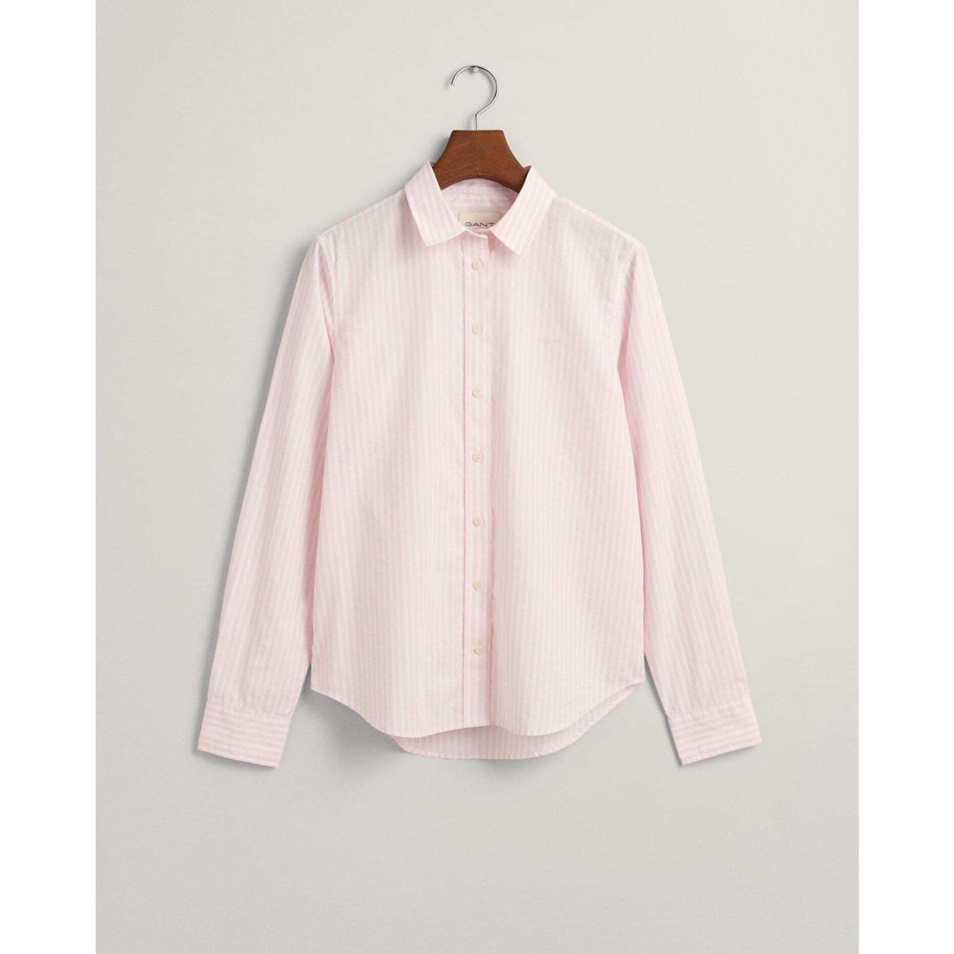 Light Pink - Gant - Poplin Striped Shirt - 2