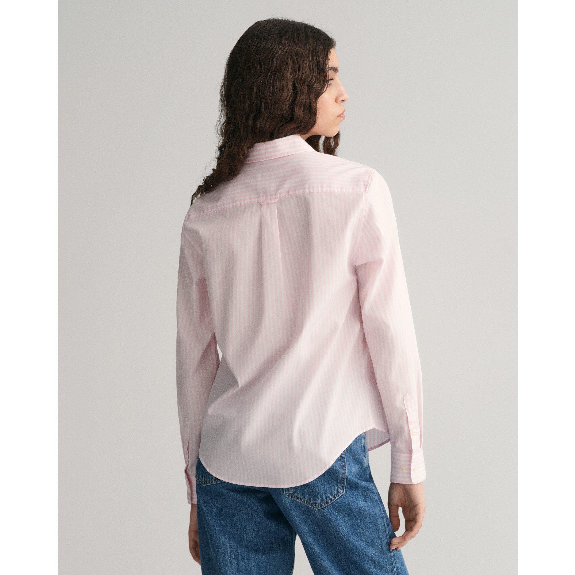 Light Pink - Gant - Poplin Striped Shirt - 4