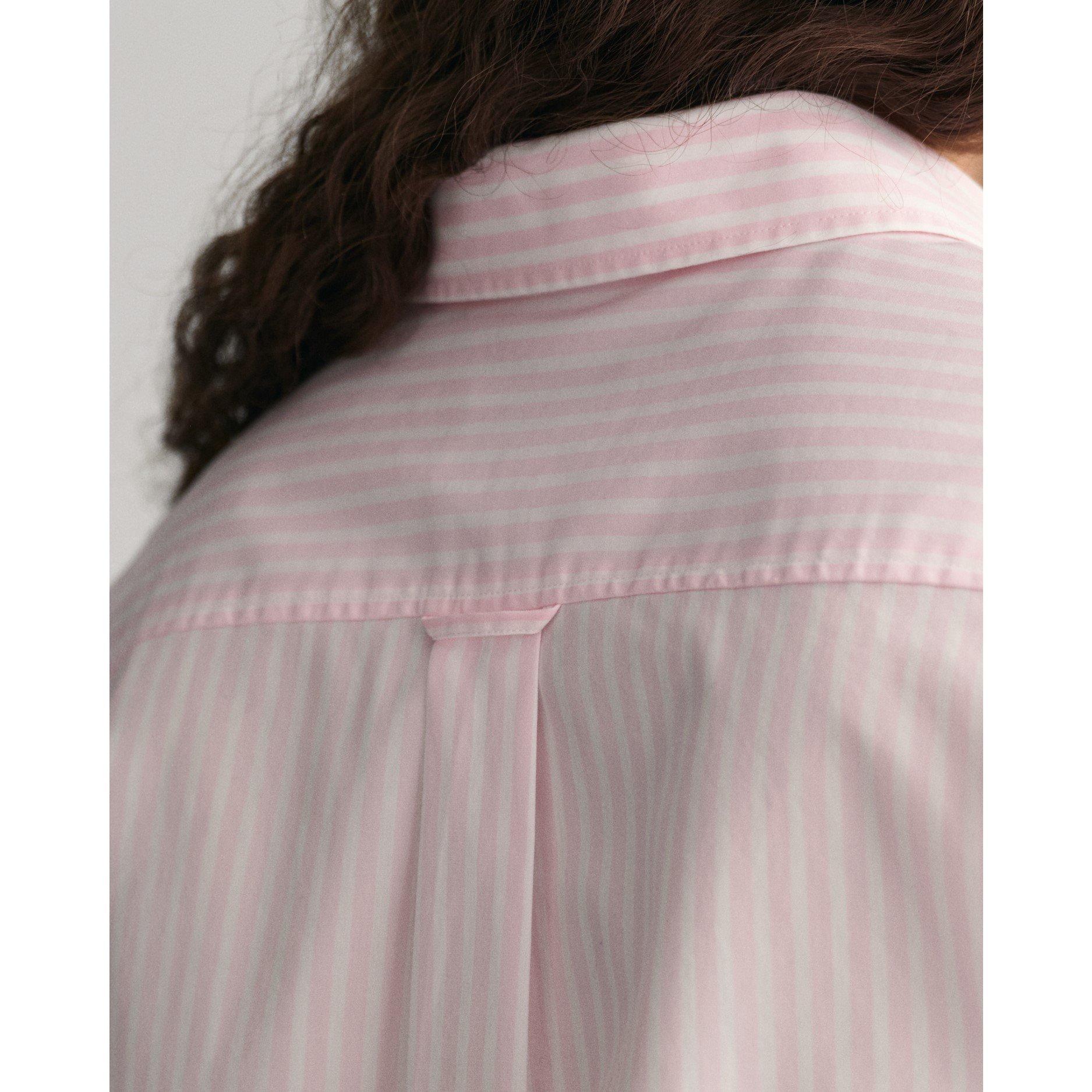 Light Pink - Gant - Poplin Striped Shirt - 5