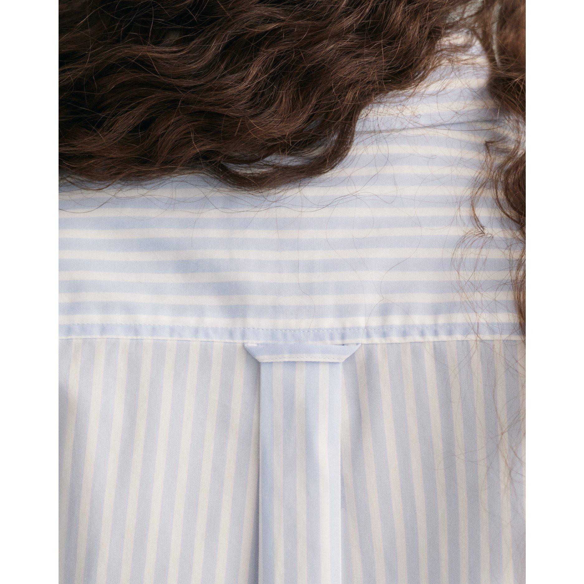 Lichtblauw - Gant - Poplin Striped Shirt - 7