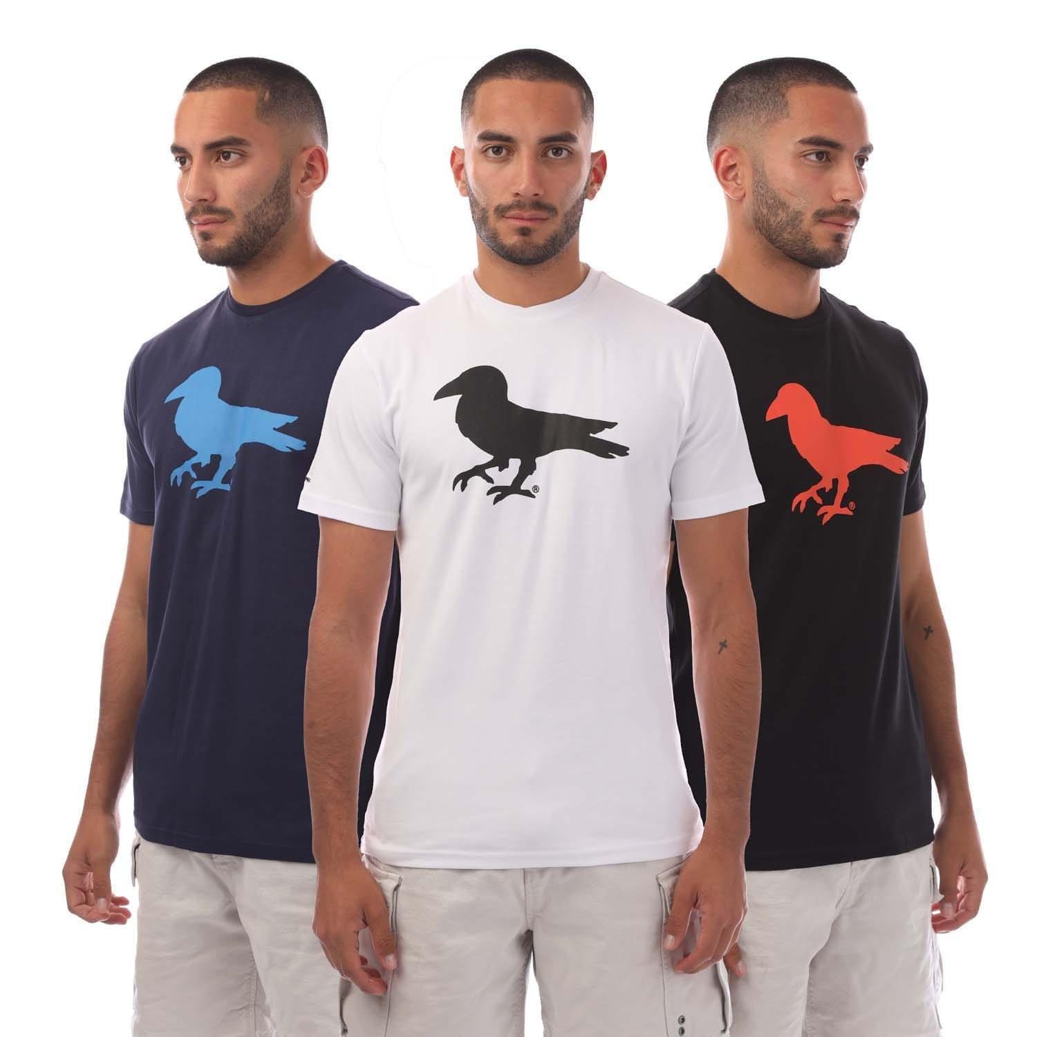 Black - Modern Amusement - 3 Pack of Cali Crown Print T-Shirt - 1