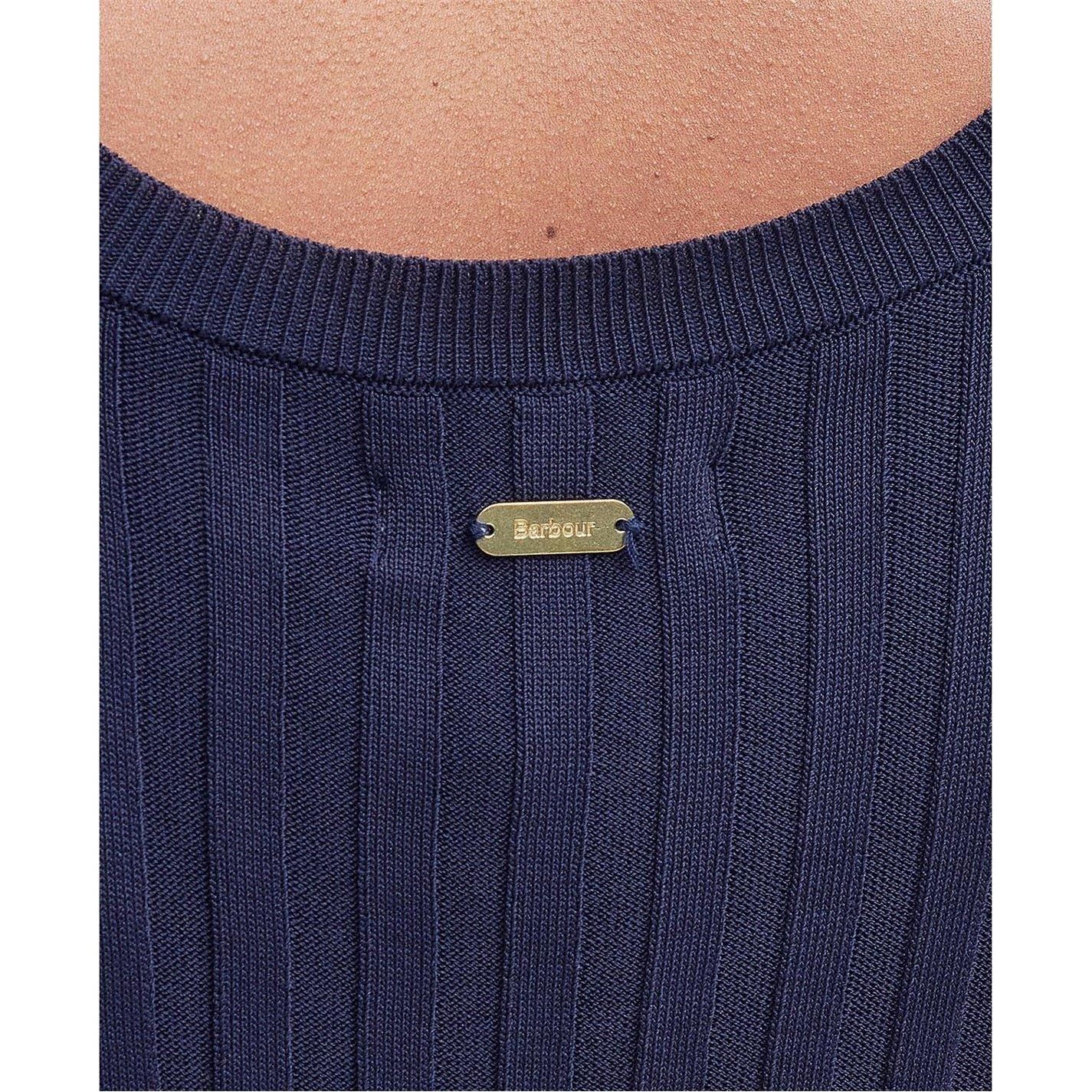 Navy - Barbour - Julia Sleeveless Knitted Top - 6