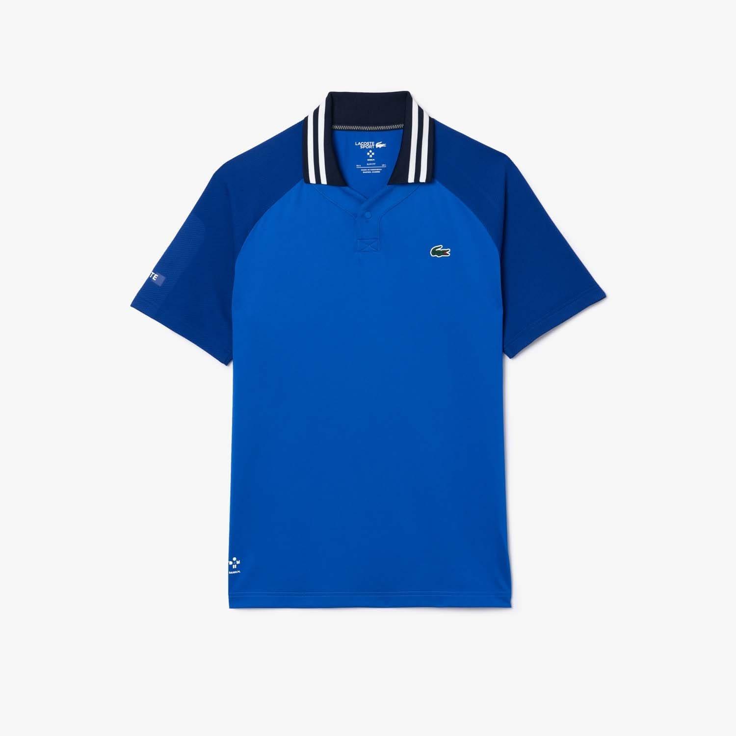 Blue - Lacoste - Tennis x Daniil Medvedev Slim-Fit Polo Shirt - 1