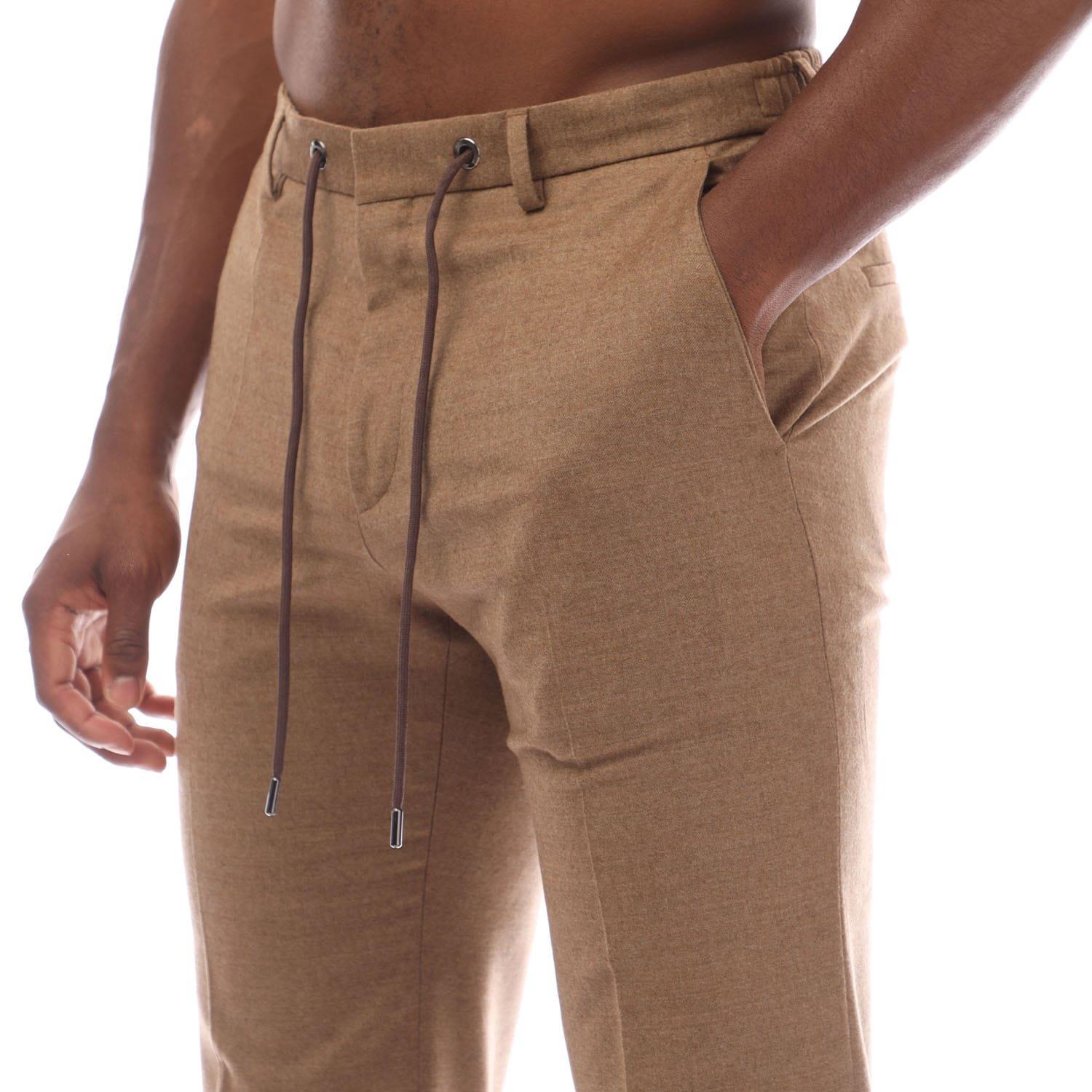 Beige - Boss - H-Genius Trousers - 3