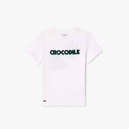 Lacoste Crocodile Print Cotton T-Shirt