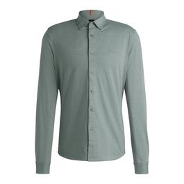 Boss Embroidered Branding Slim-Fit Shirt