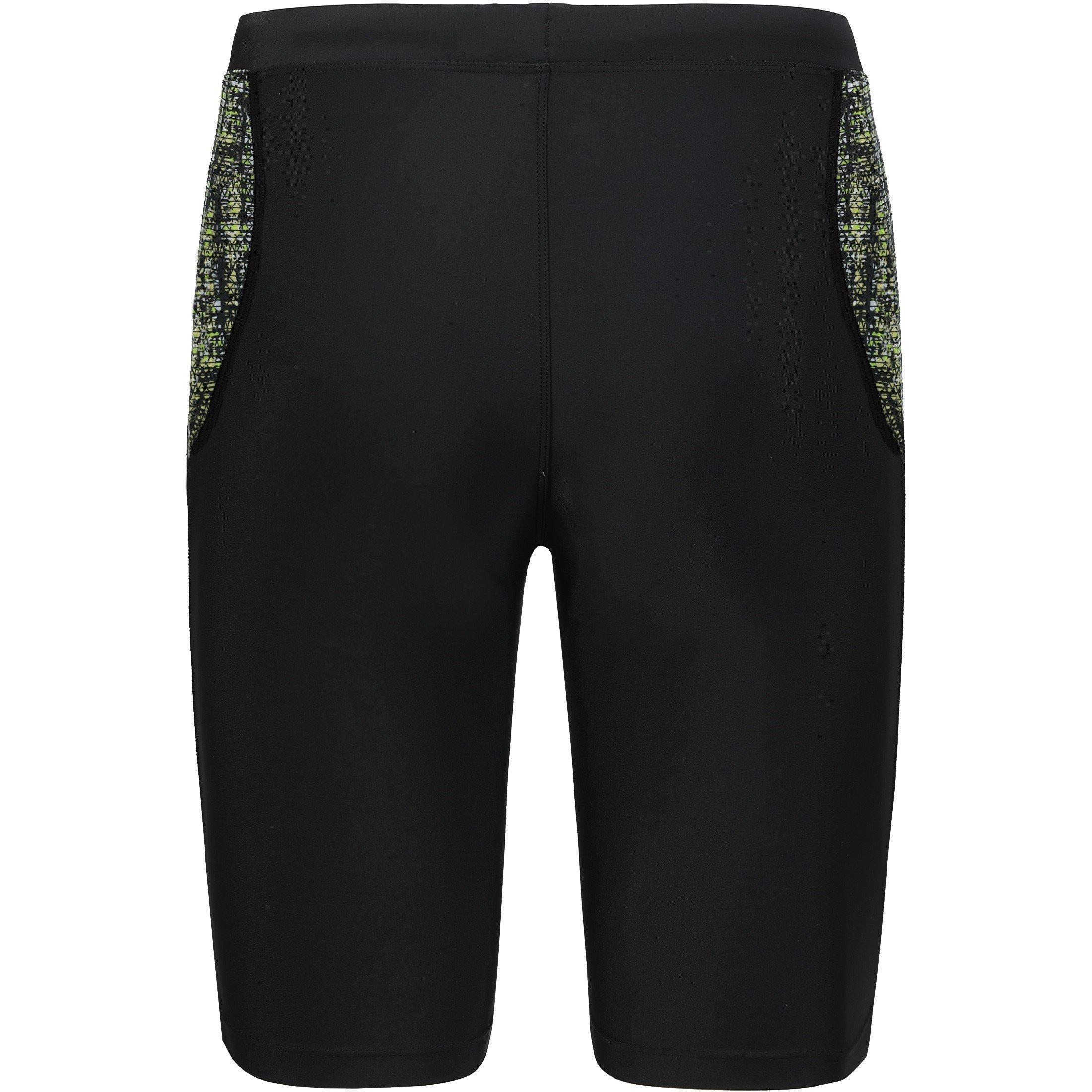 Noir/Vert - Slazenger - Splice Swim Jammers Mens - 5