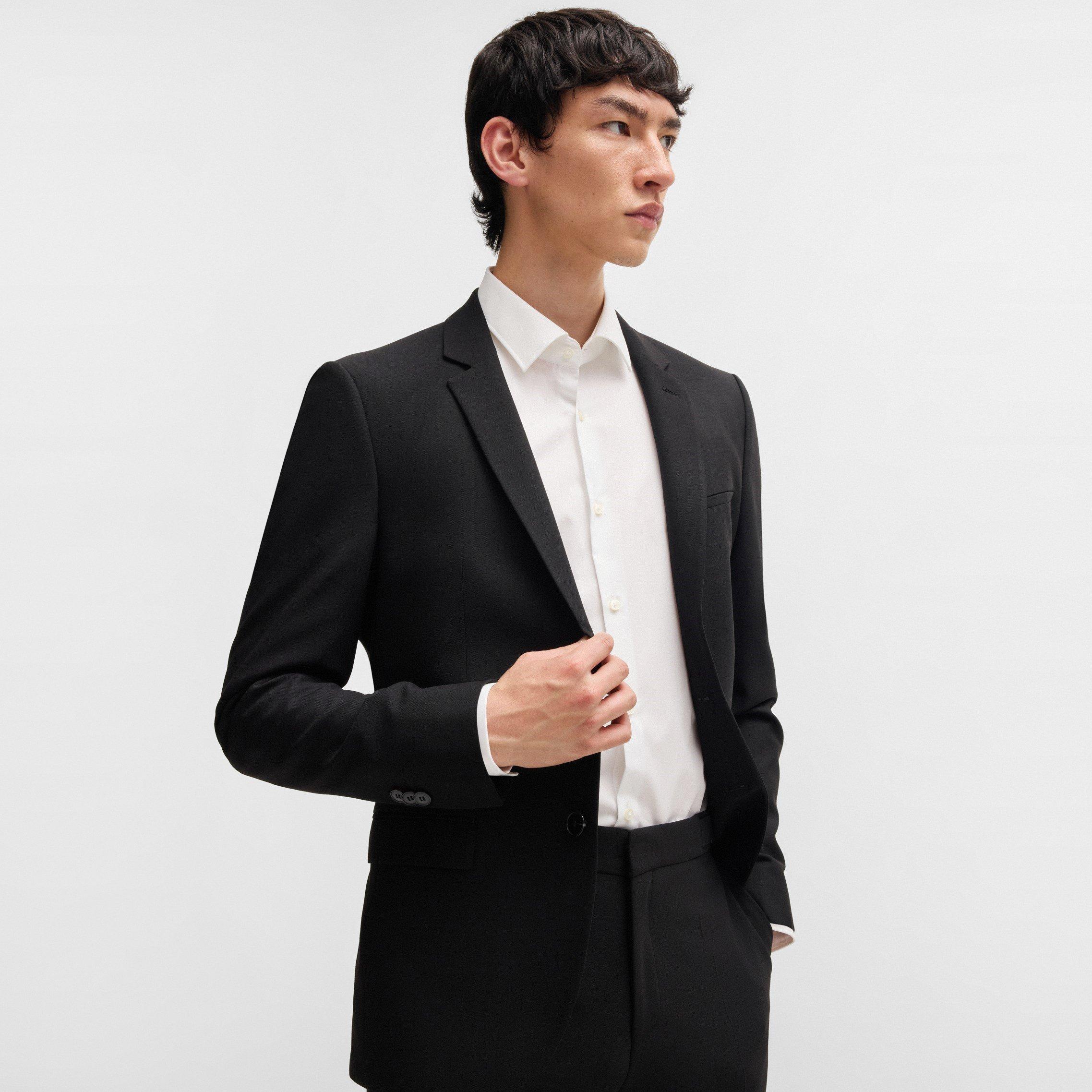 Open White - Hugo - Men's Long-Sleeve Plain Shirt - 4