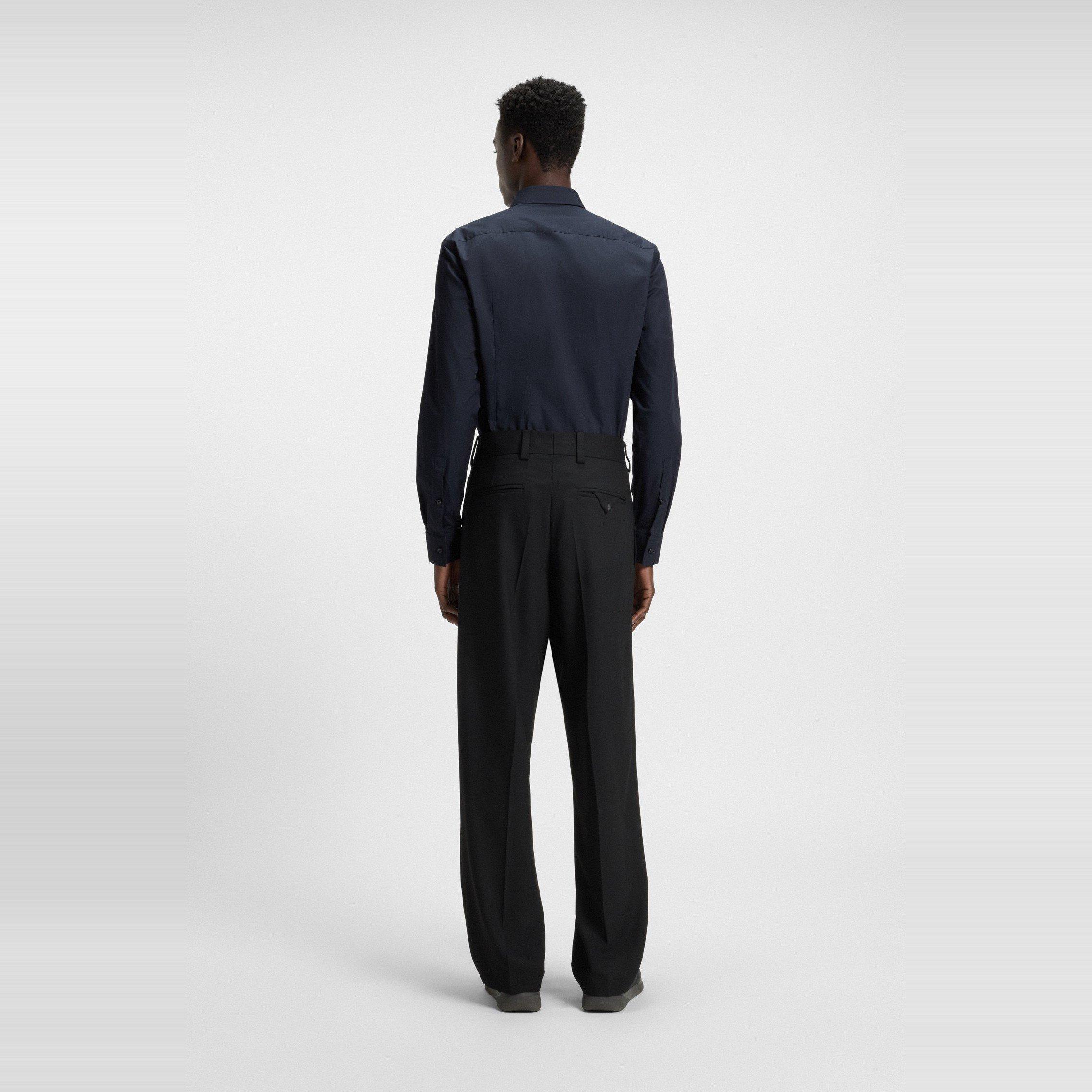 Navy - Hugo - Men's Long-Sleeve Plain Shirt - 3