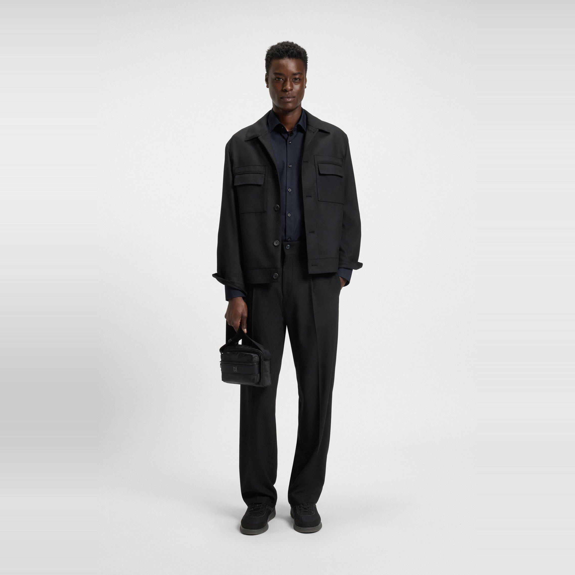 Navy - Hugo - Men's Long-Sleeve Plain Shirt - 6