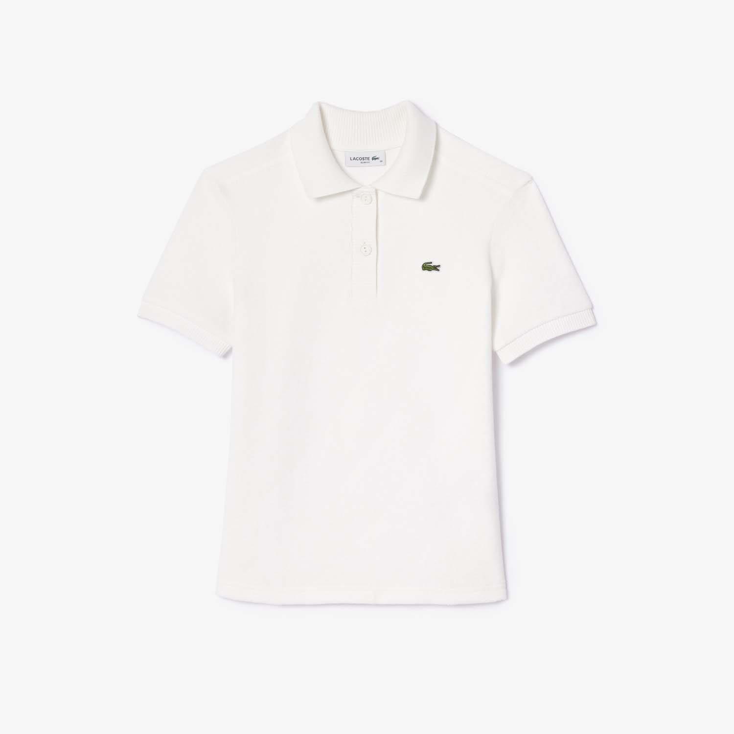 Cream - Lacoste - Slim-Fit Terry Polo Shirt - 1