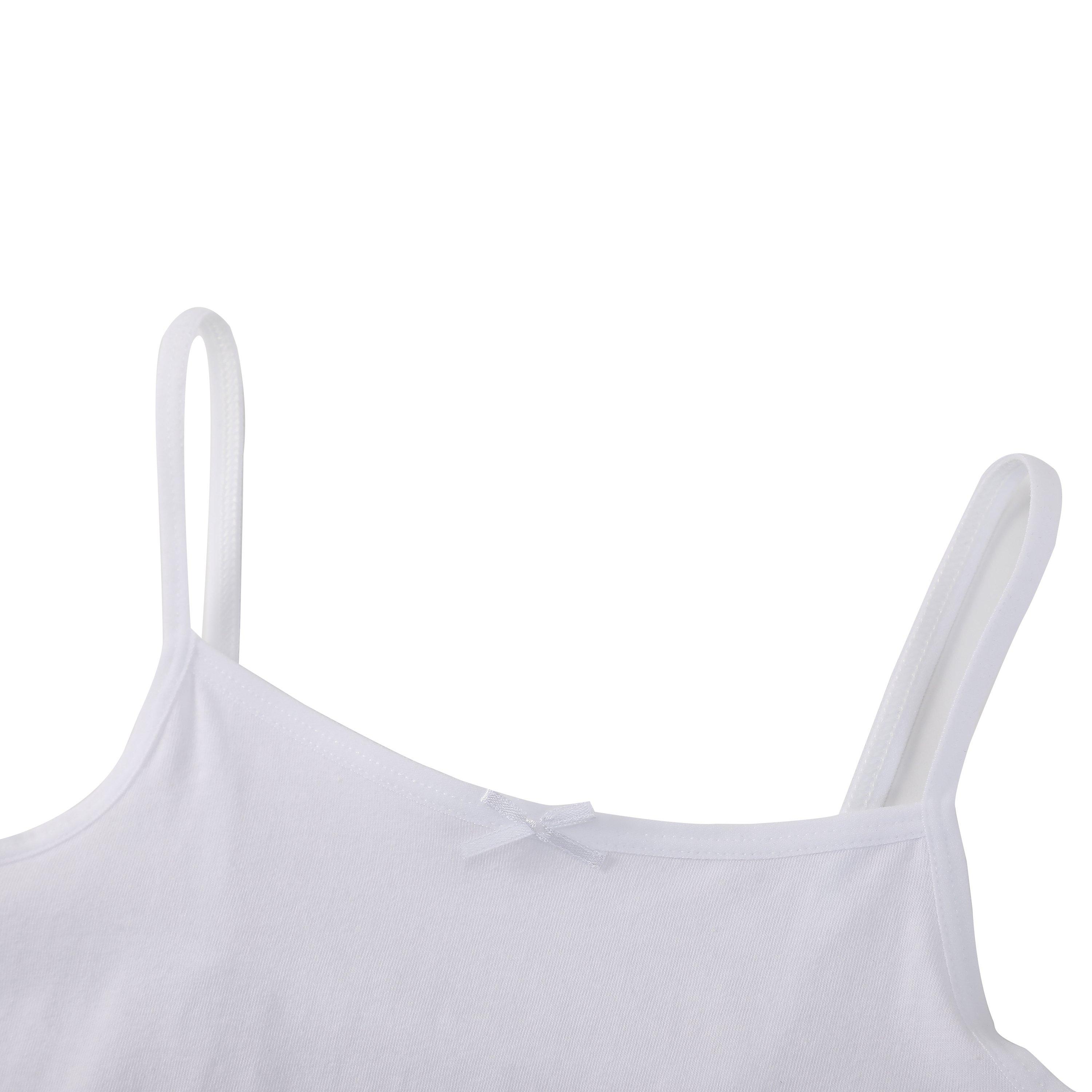 BLANC - Be You - Studio Girls Pack of 5 Basic Cami Vest White - 4