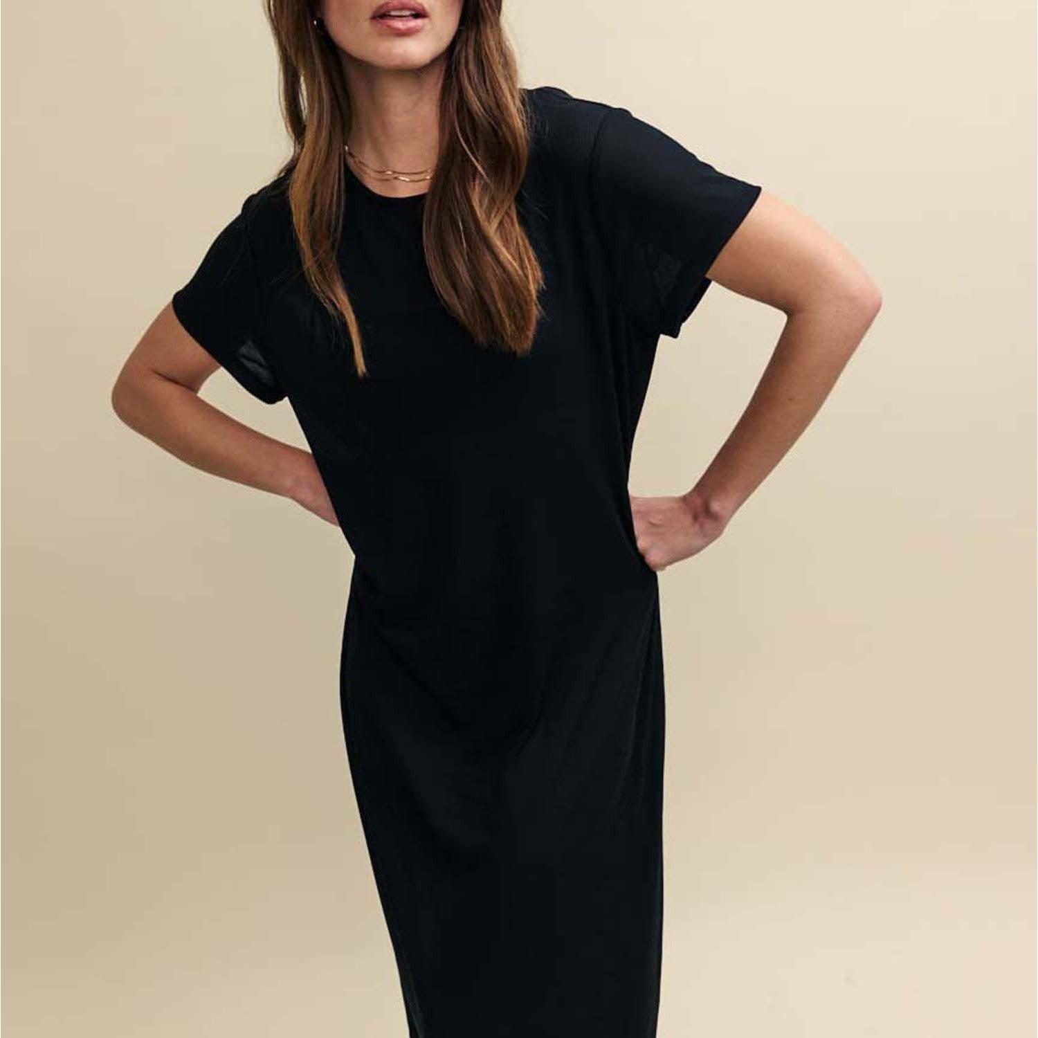 Black - Nobodys Child - Dustin Maxi Jersey Dress - 4