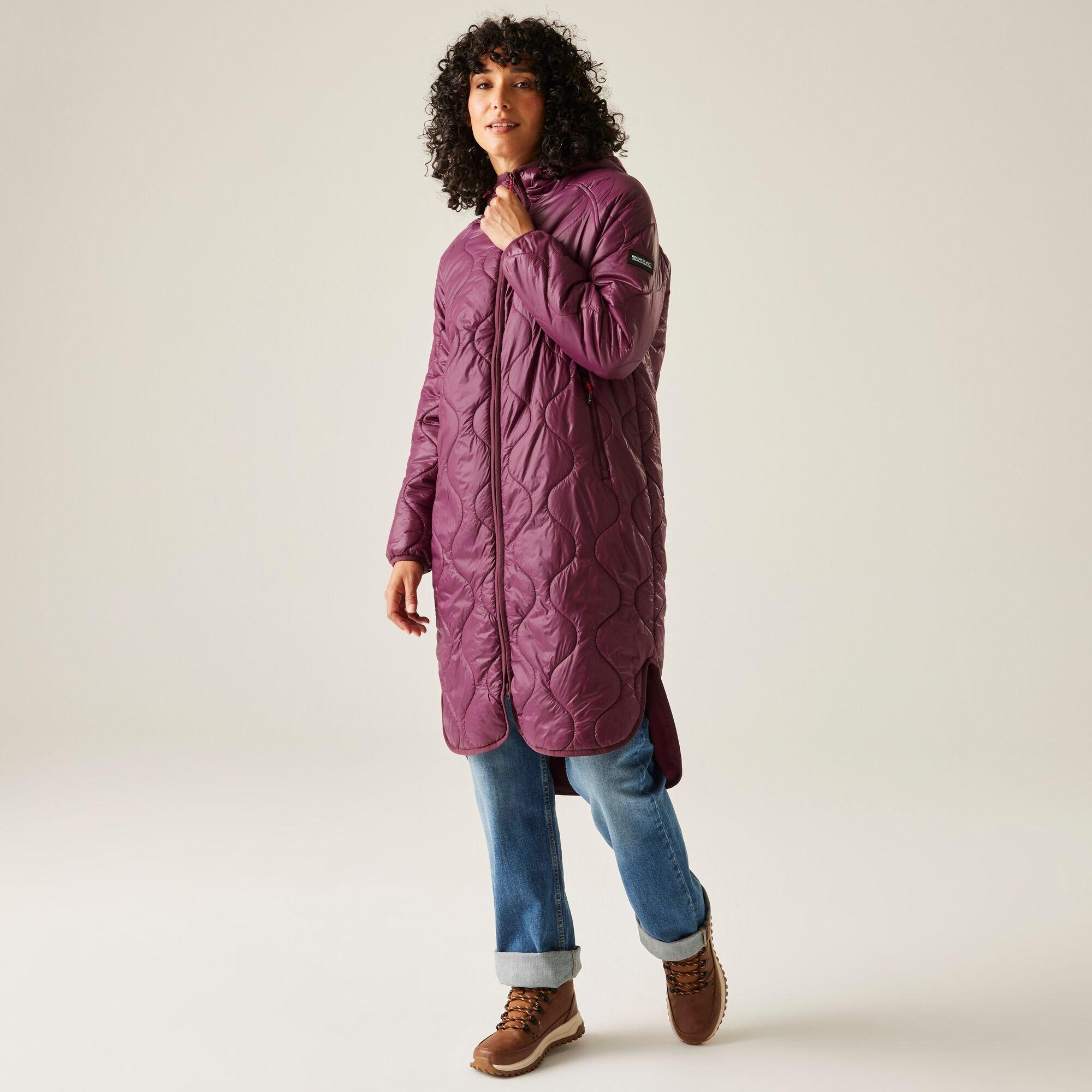 Regatta Women's Triea Water-Repellent Lightweight Quilted Jacket - Fig Purple - 10