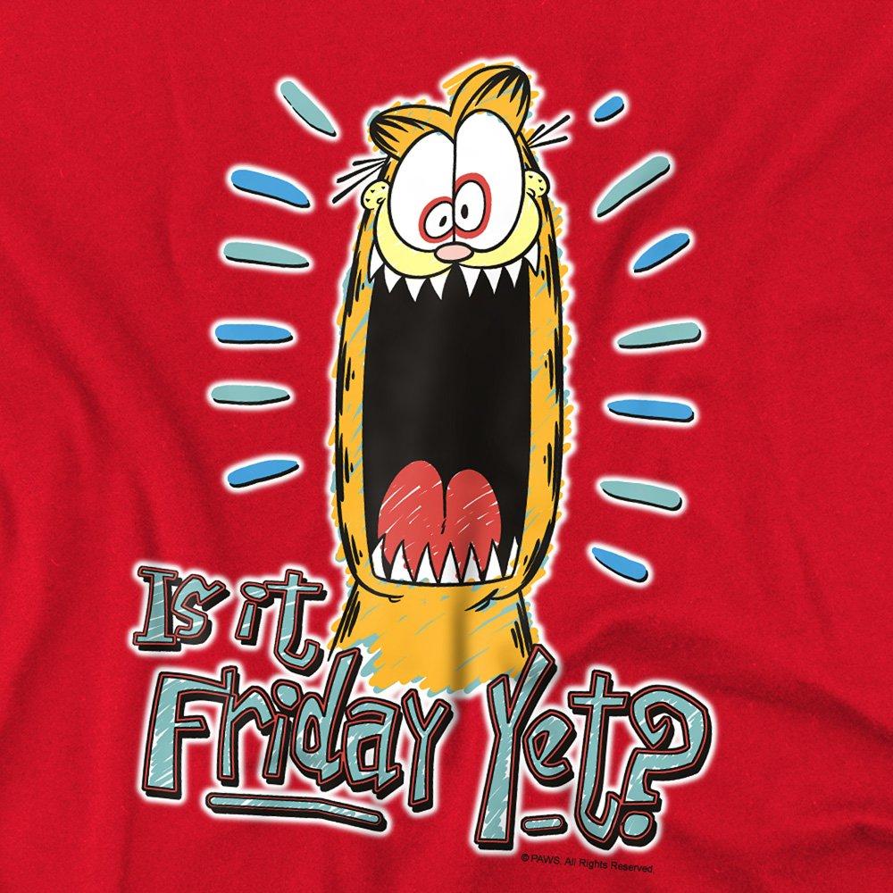 Red - Garfield - Garfield Friday T Shirt Red - 2