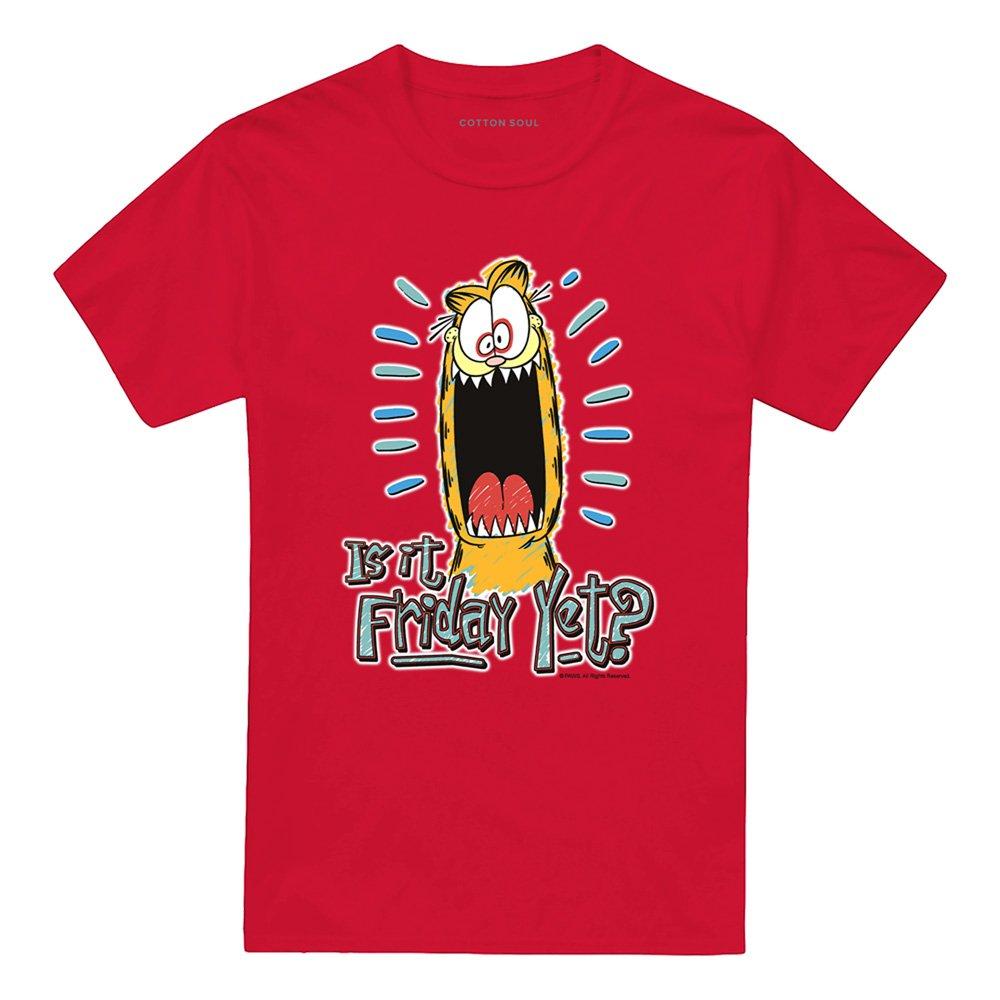 Red - Garfield - Garfield Friday T Shirt Red - 4