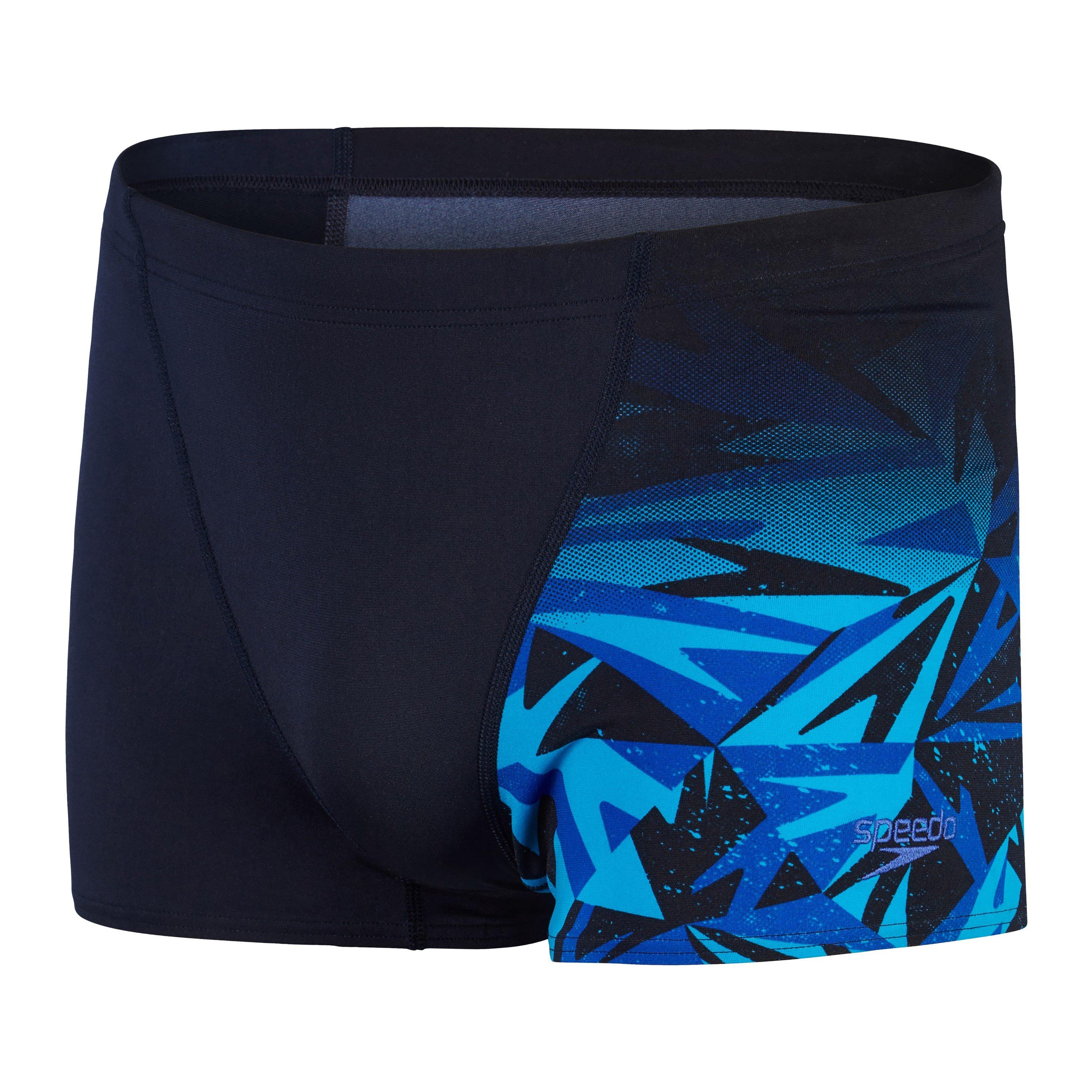 Speedo Men's Hyper Boom V-Cut Aquashort - Black/Blue - 30 (XS)