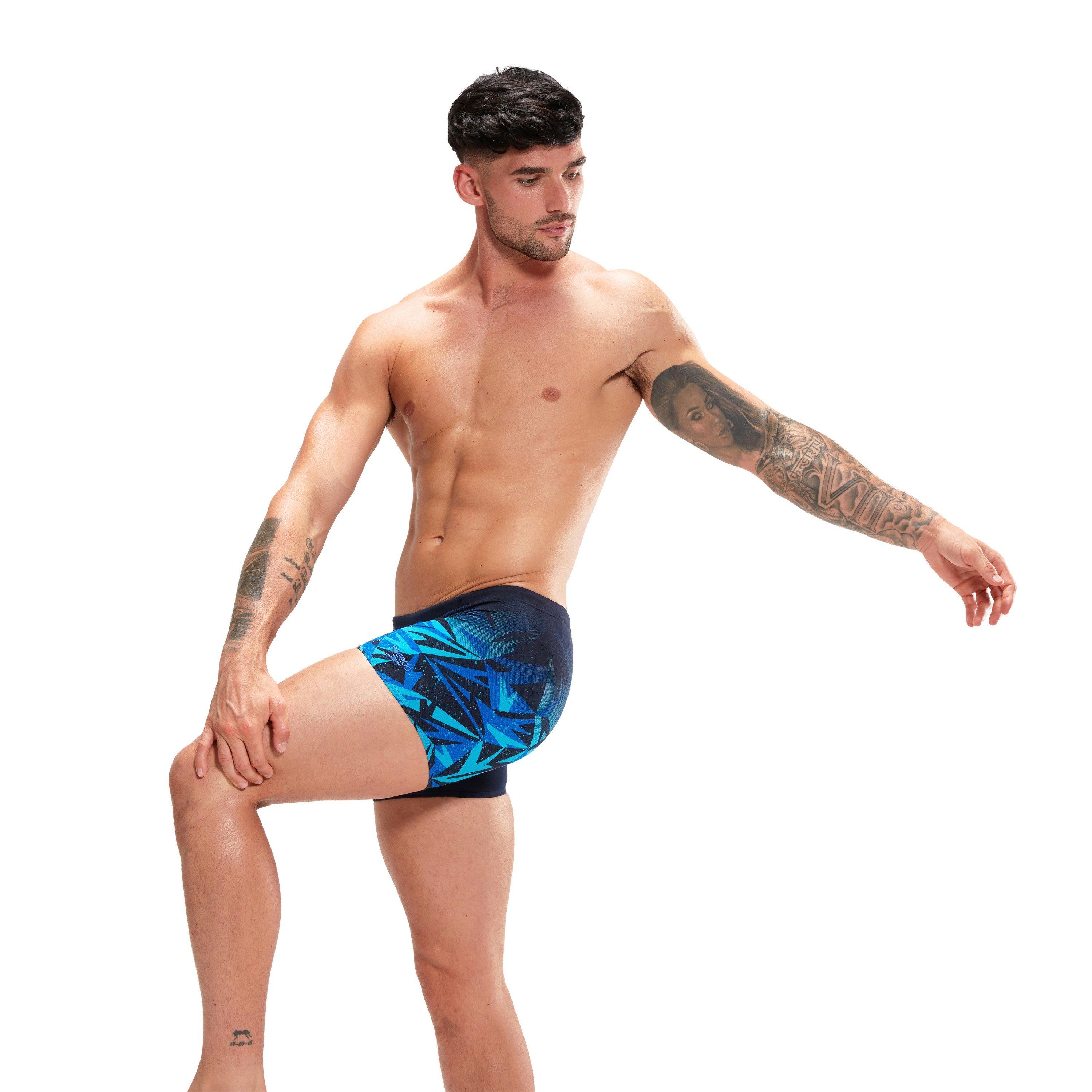 Negro/Azul - Speedo - Hyper Boom V-Cut Aquashort Mens - 3