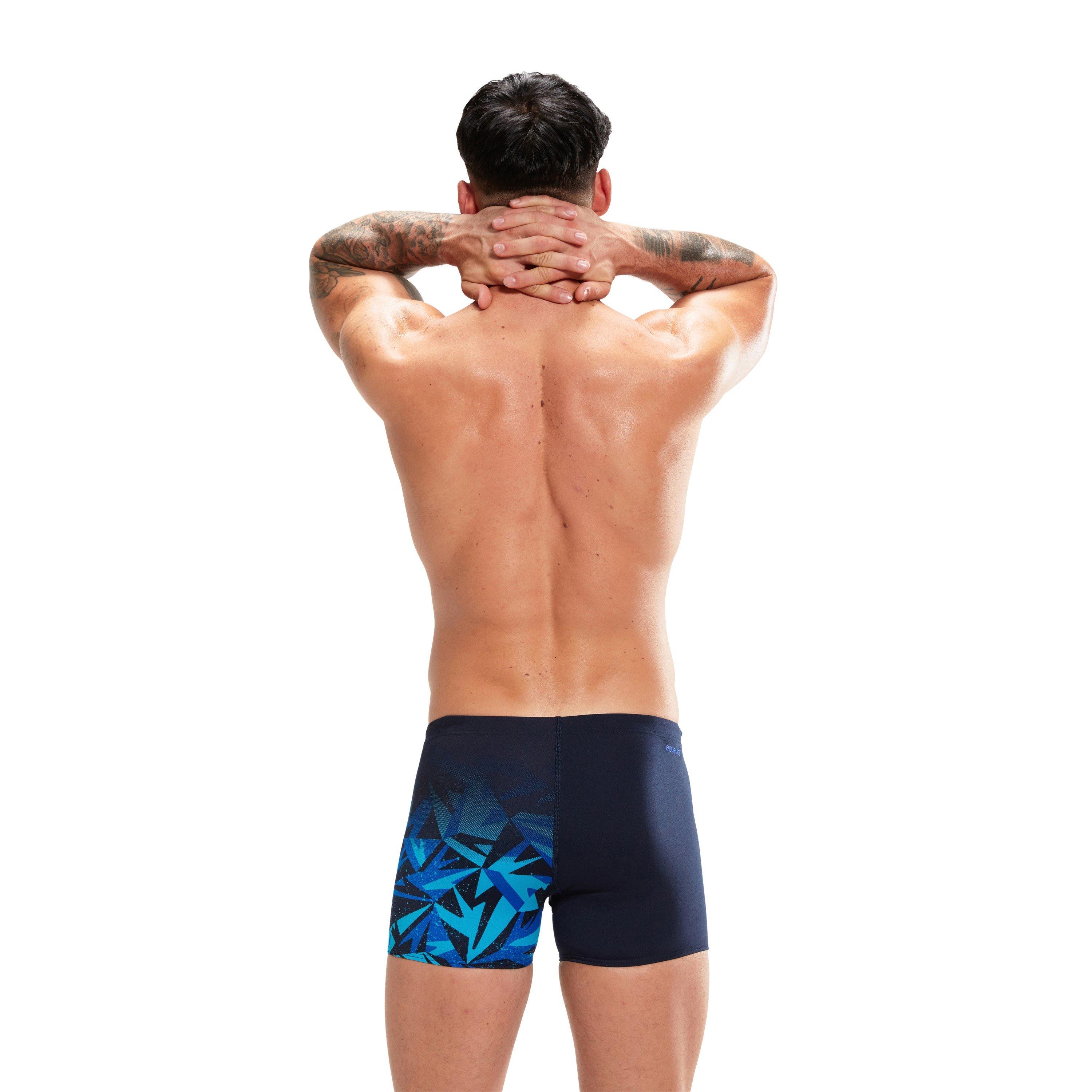 Negro/Azul - Speedo - Hyper Boom V-Cut Aquashort Mens - 4
