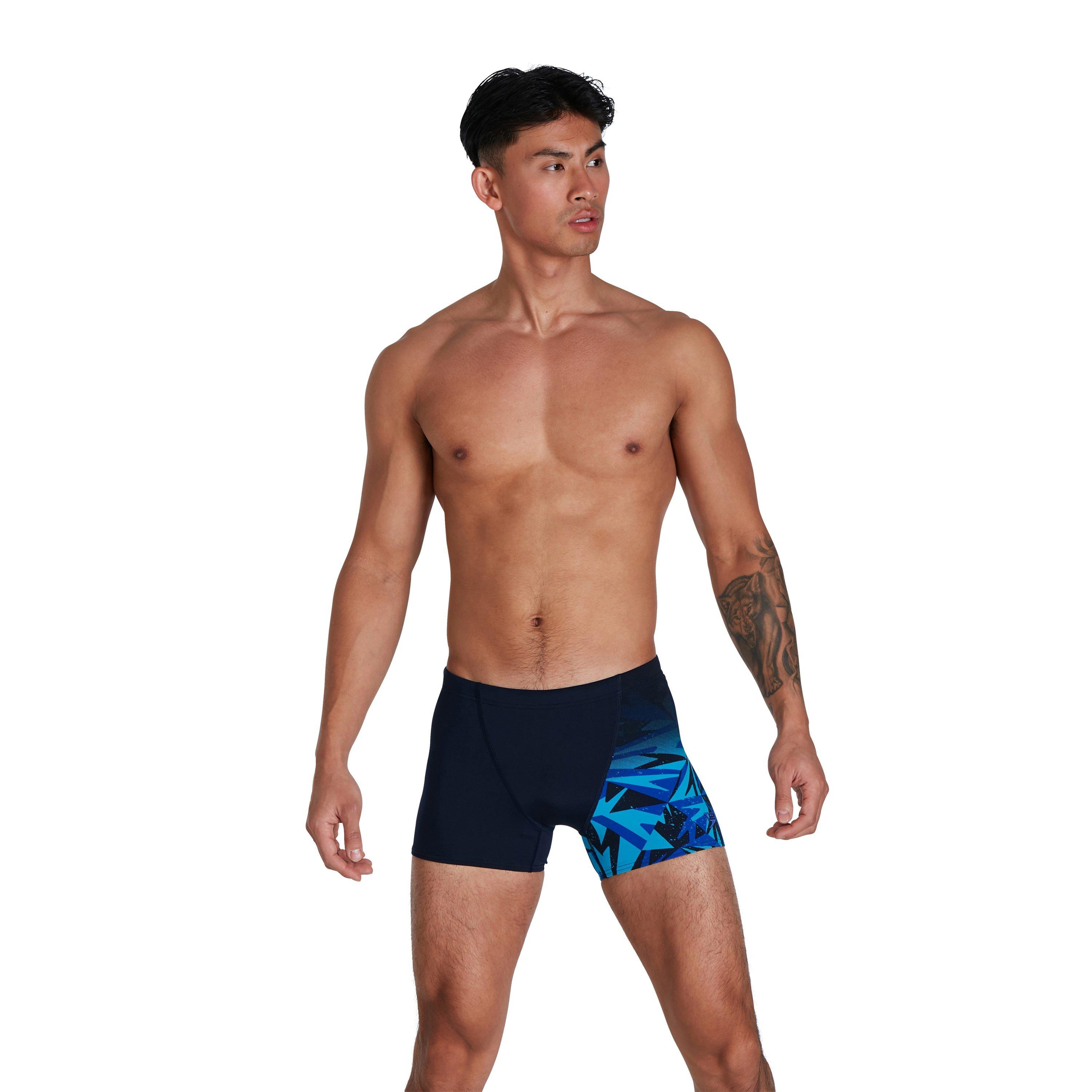 Negro/Azul - Speedo - Hyper Boom V-Cut Aquashort Mens - 5