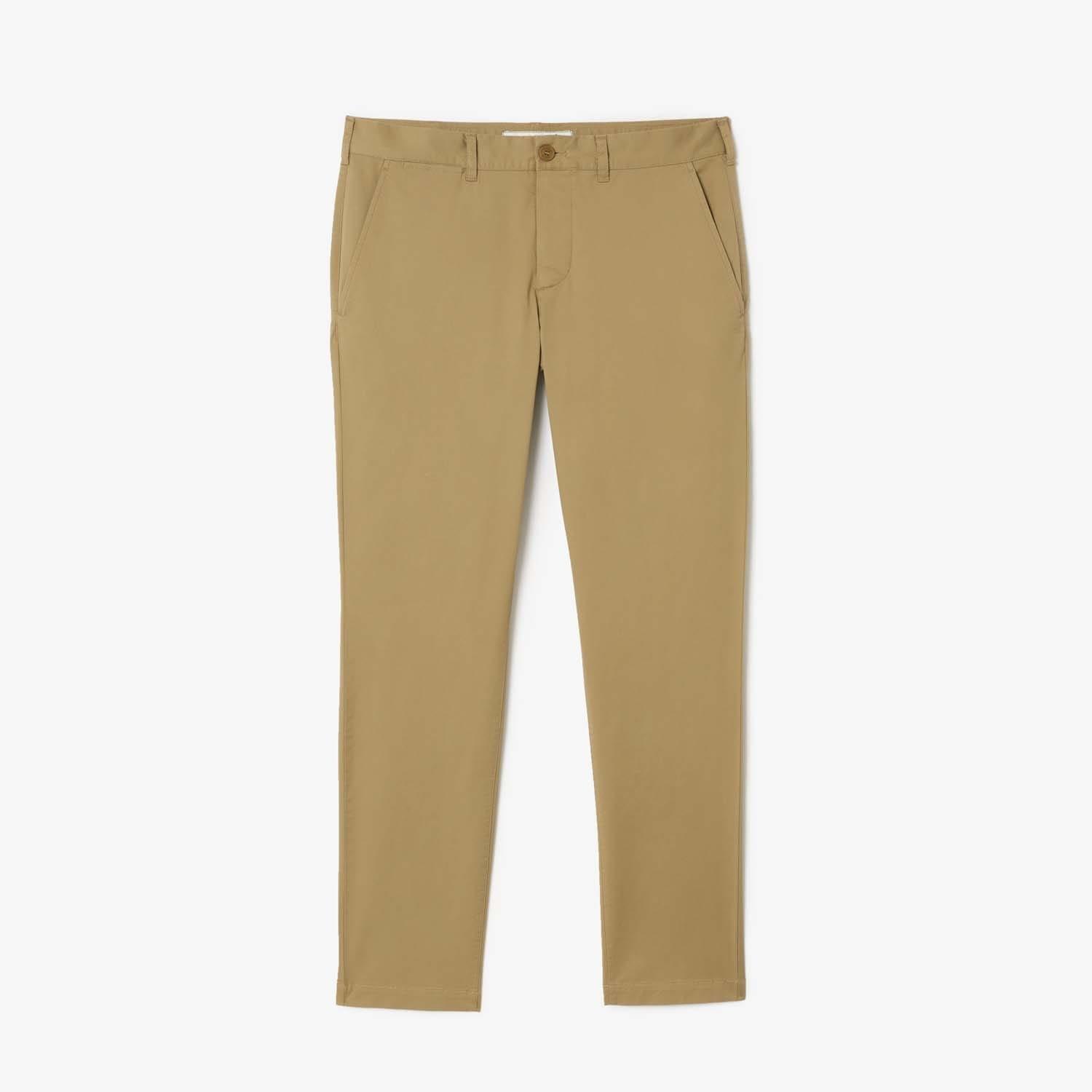 Beige - Lacoste - Lightweight Slim-Fit Stretch Pants - 1