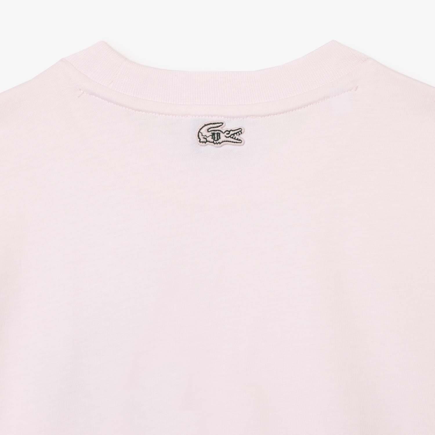 Pink - Lacoste - Lacoste x Eleven by Venus Cotton T-Shirt - 5