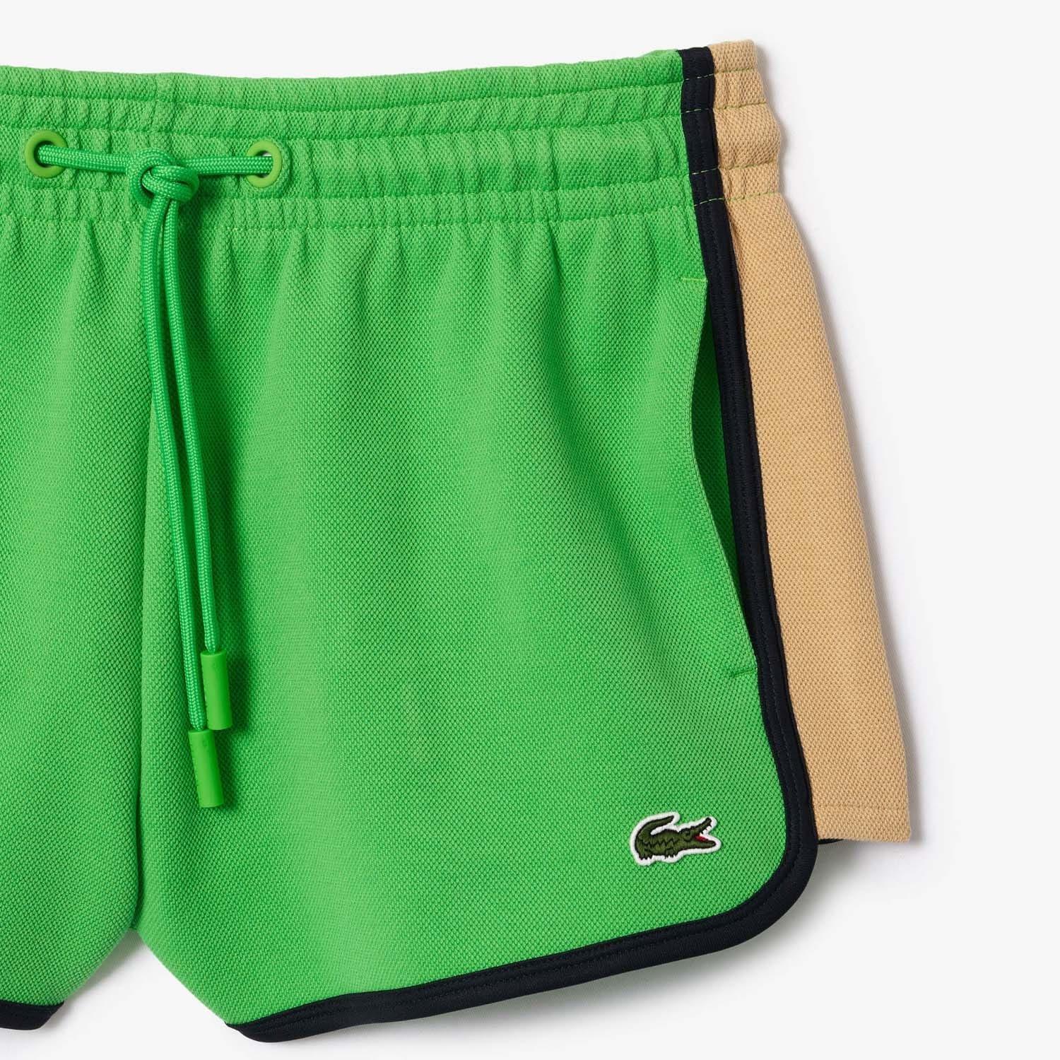 Green - Lacoste - Contrast Panel Piqu¿ Shorts - 2