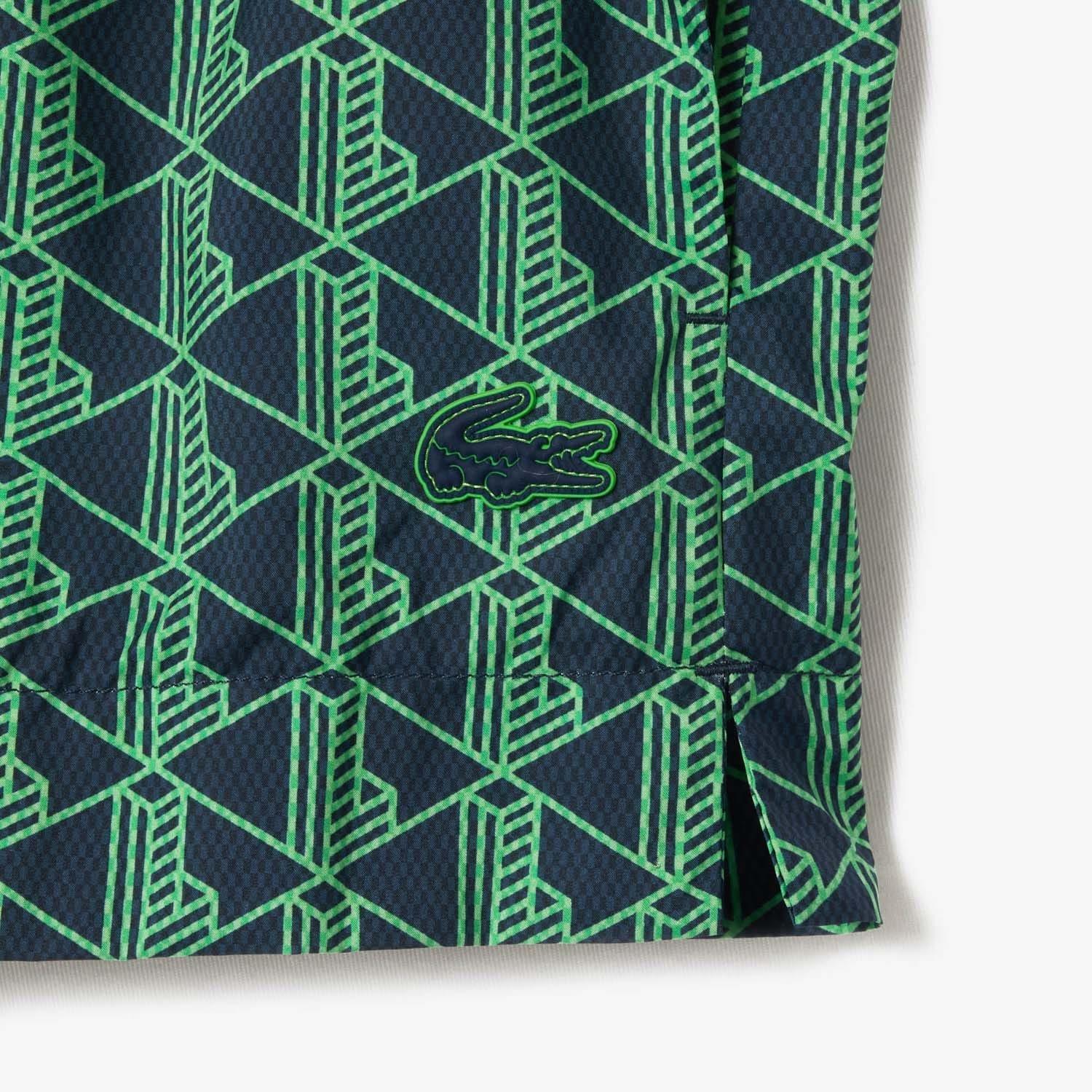 Multi Colour - Lacoste - Monogram Print Bermuda Shorts - 3