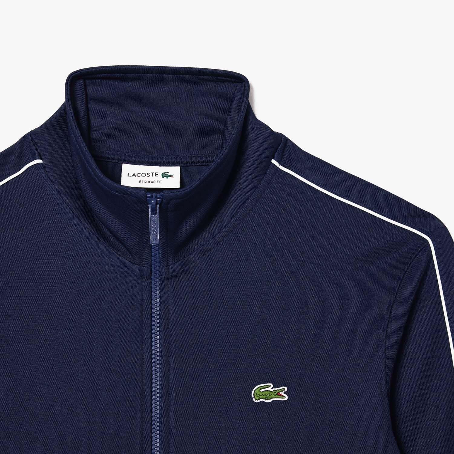 Blue - Lacoste - Paris Piqu¿ Zip Front Track Jacket - 2