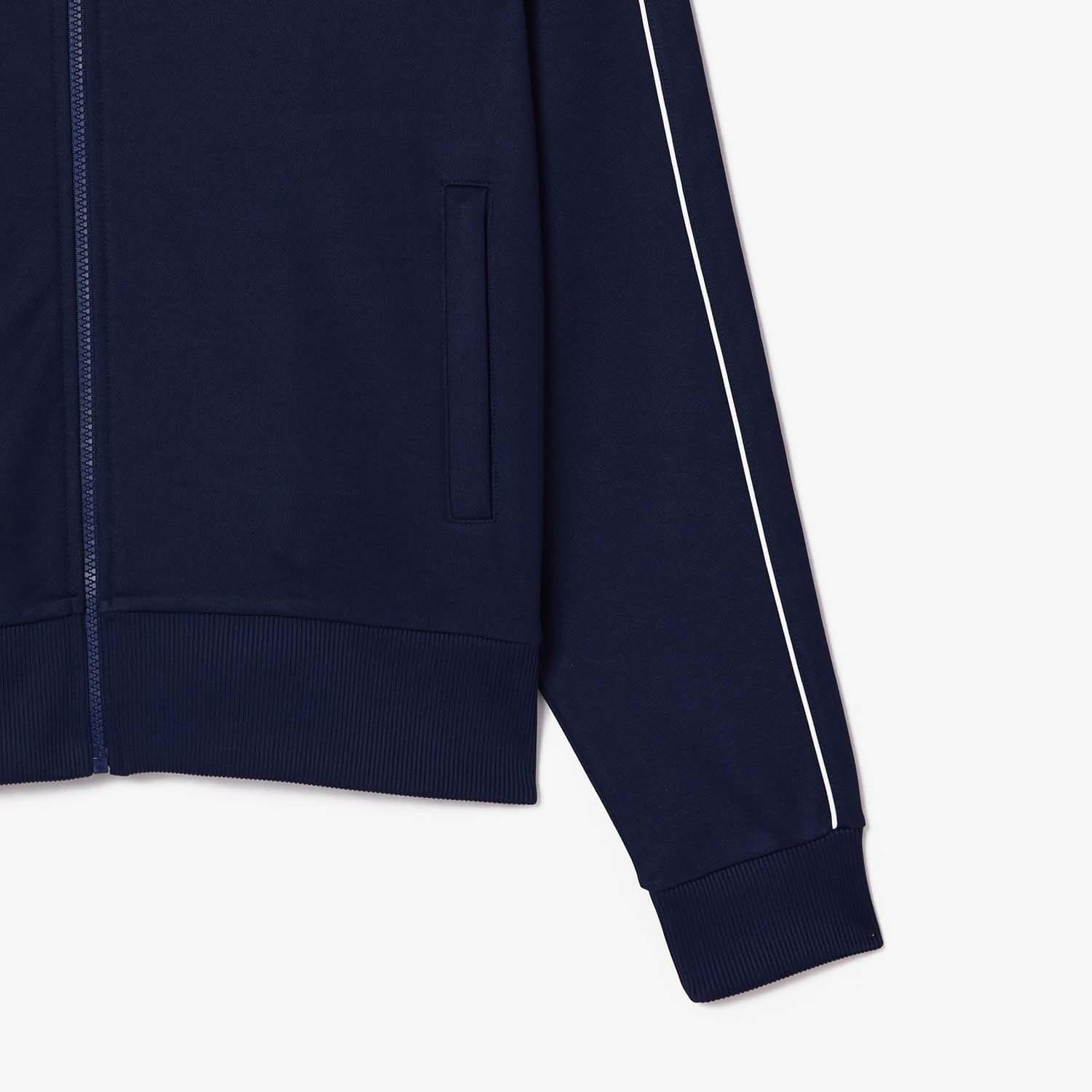 Blue - Lacoste - Paris Piqu¿ Zip Front Track Jacket - 3