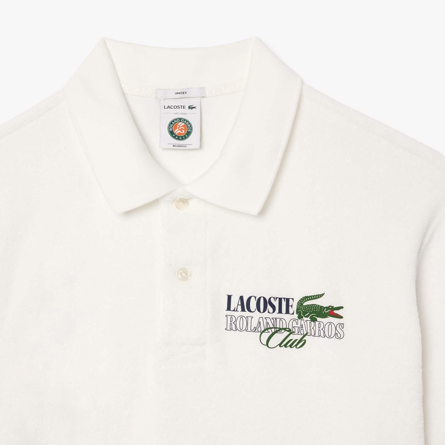 Cream - Lacoste - Relaxed-Fit Roland-Garros Edition Terry Polo Shirt - 3
