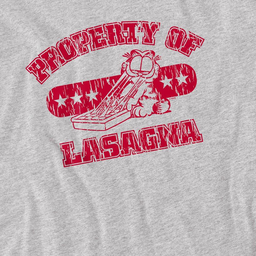 Grey - Garfield - Garfield Property Of Lasagna T Shirt Athletic Hea - 2