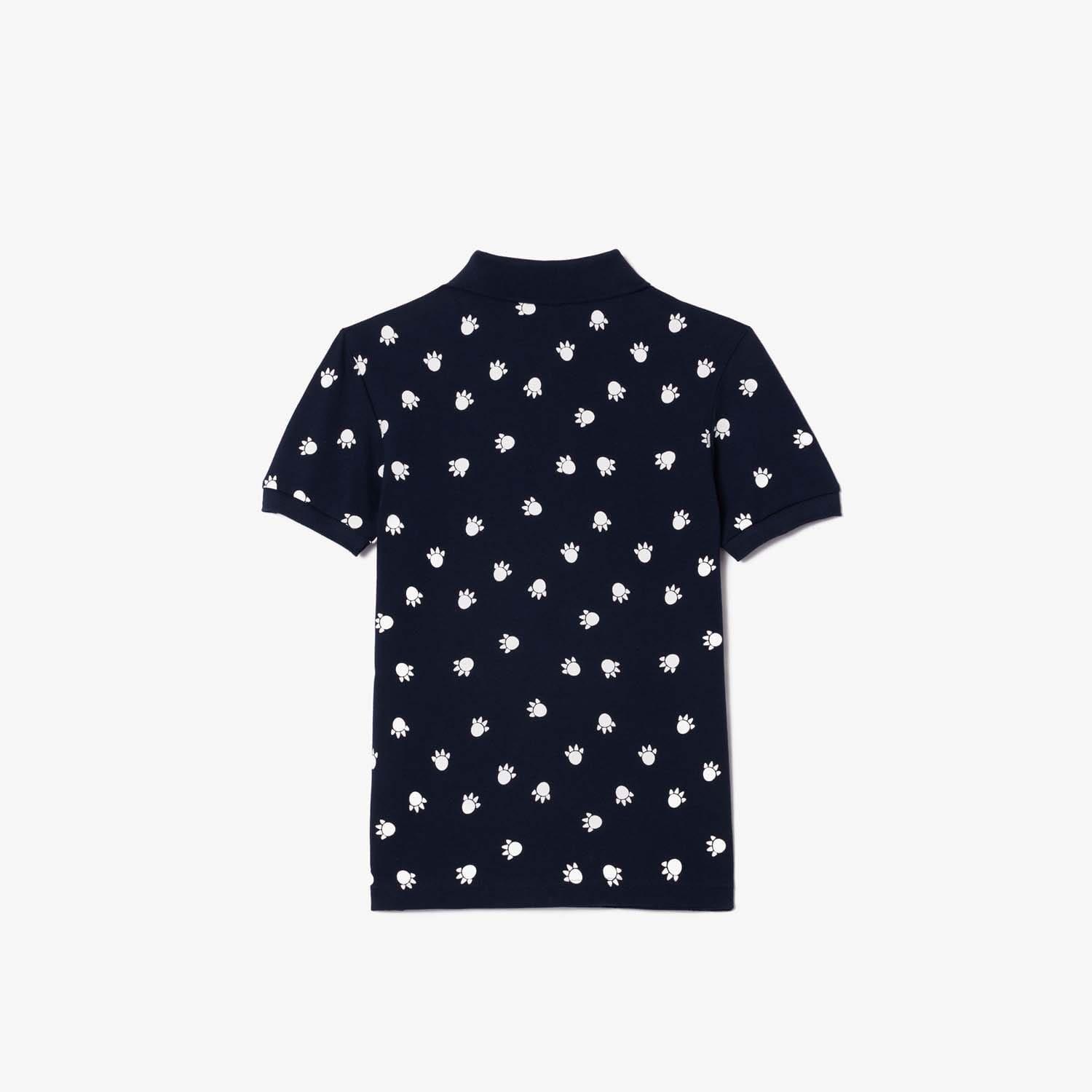 Blue - Lacoste - Piqu¿ Print Polo Shirt - 2