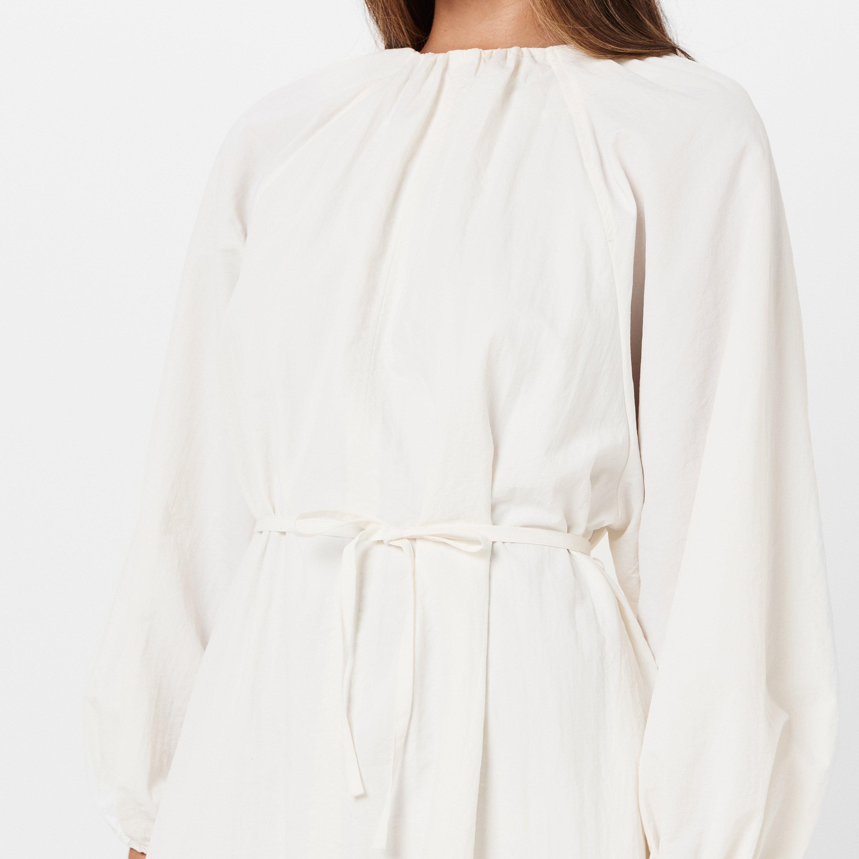 10-Linen White - French Connection - Women's Alora A Line Dress - 5