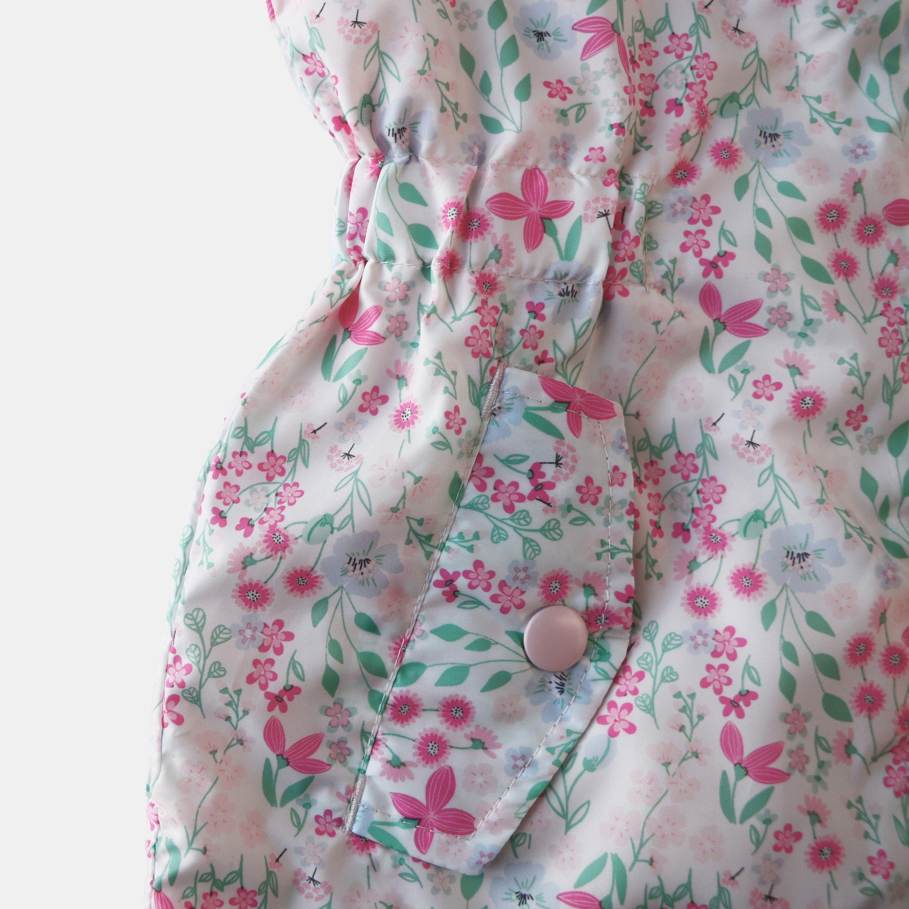 Pink - Firetrap - Kids Enchanted Blossom Pink Floral Hooded Long Sleeve Anorak - 4