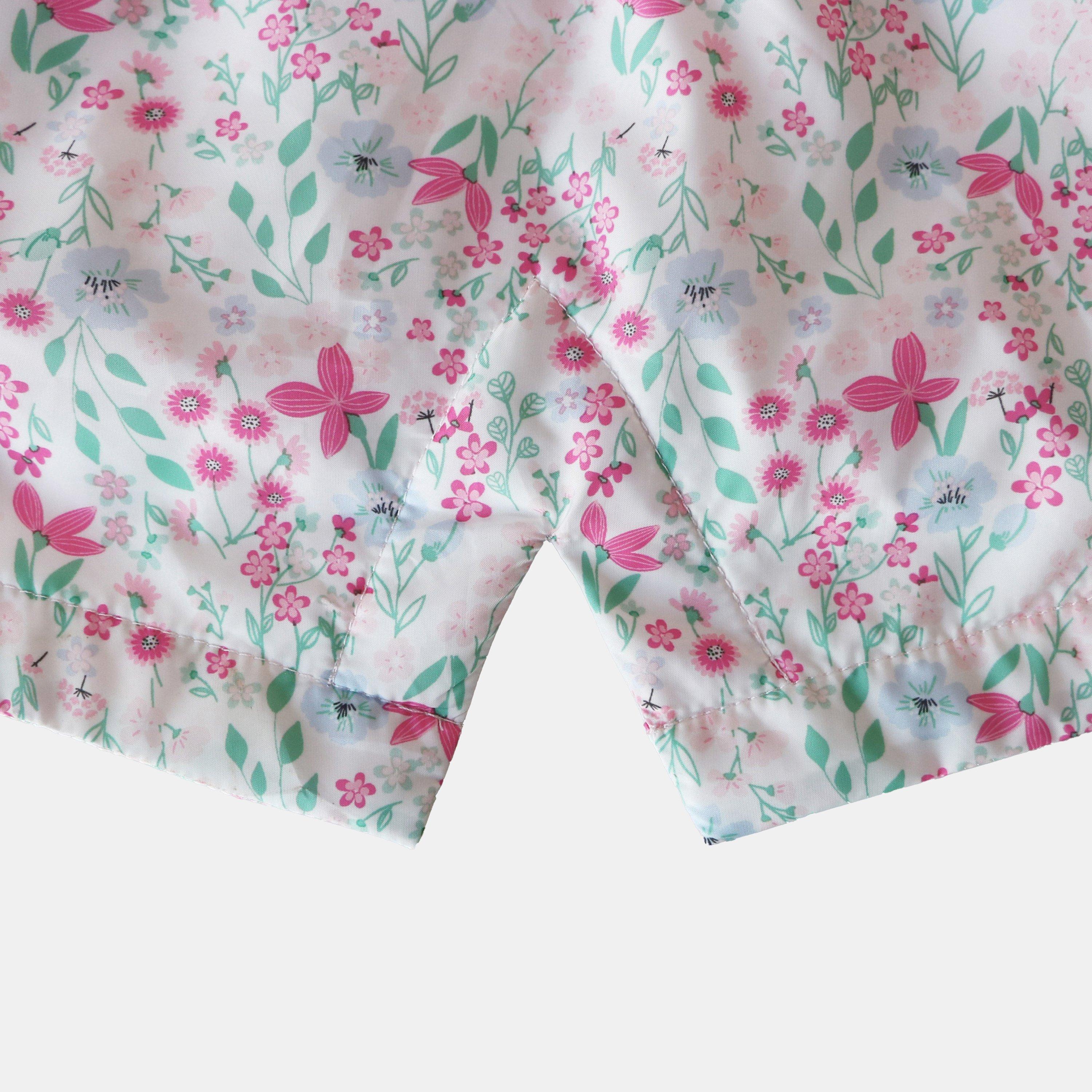 Pink - Firetrap - Kids Enchanted Blossom Pink Floral Hooded Long Sleeve Anorak - 5