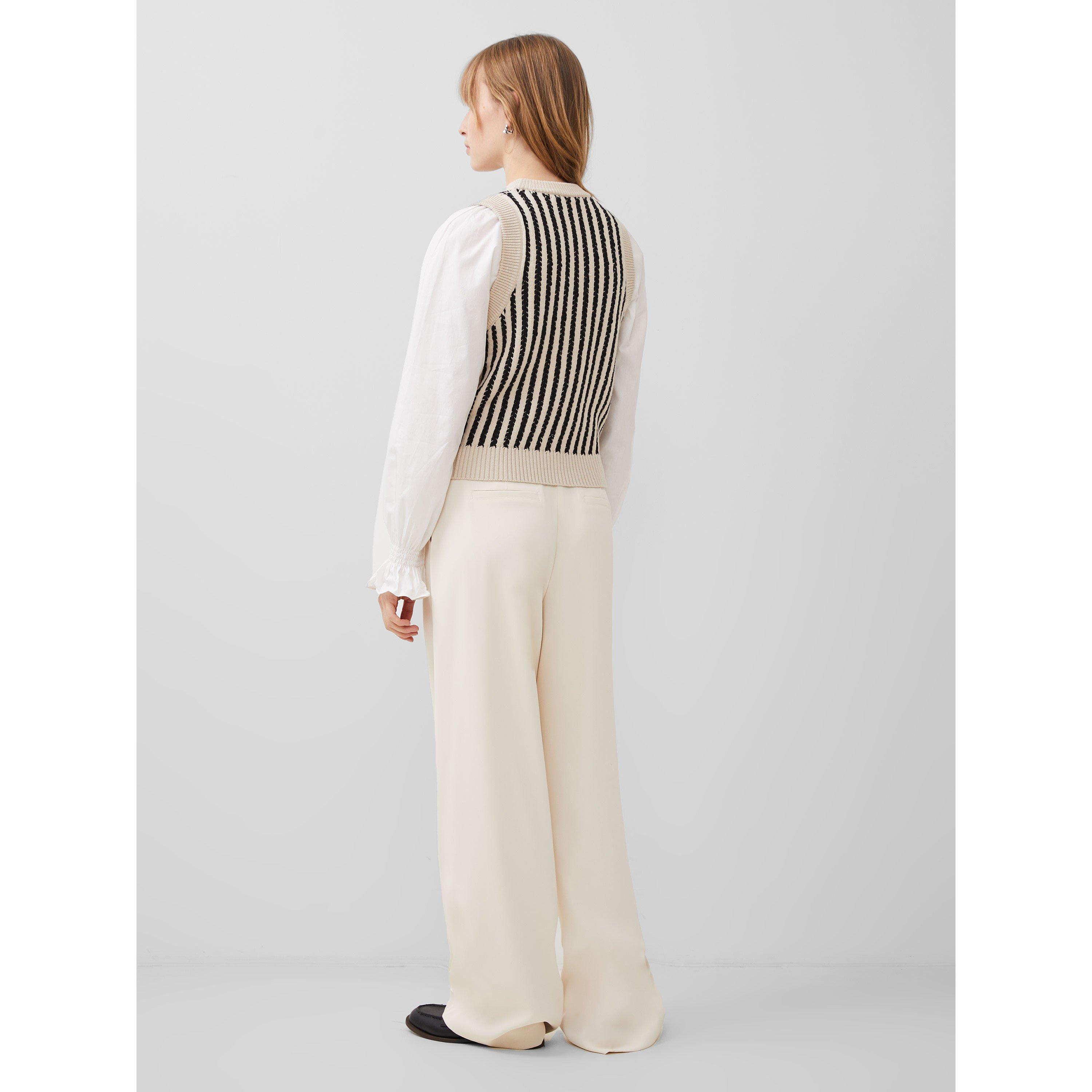 01-Black Ash-Cl - French Connection - Women's Moma Crew Neck Jumper - 2