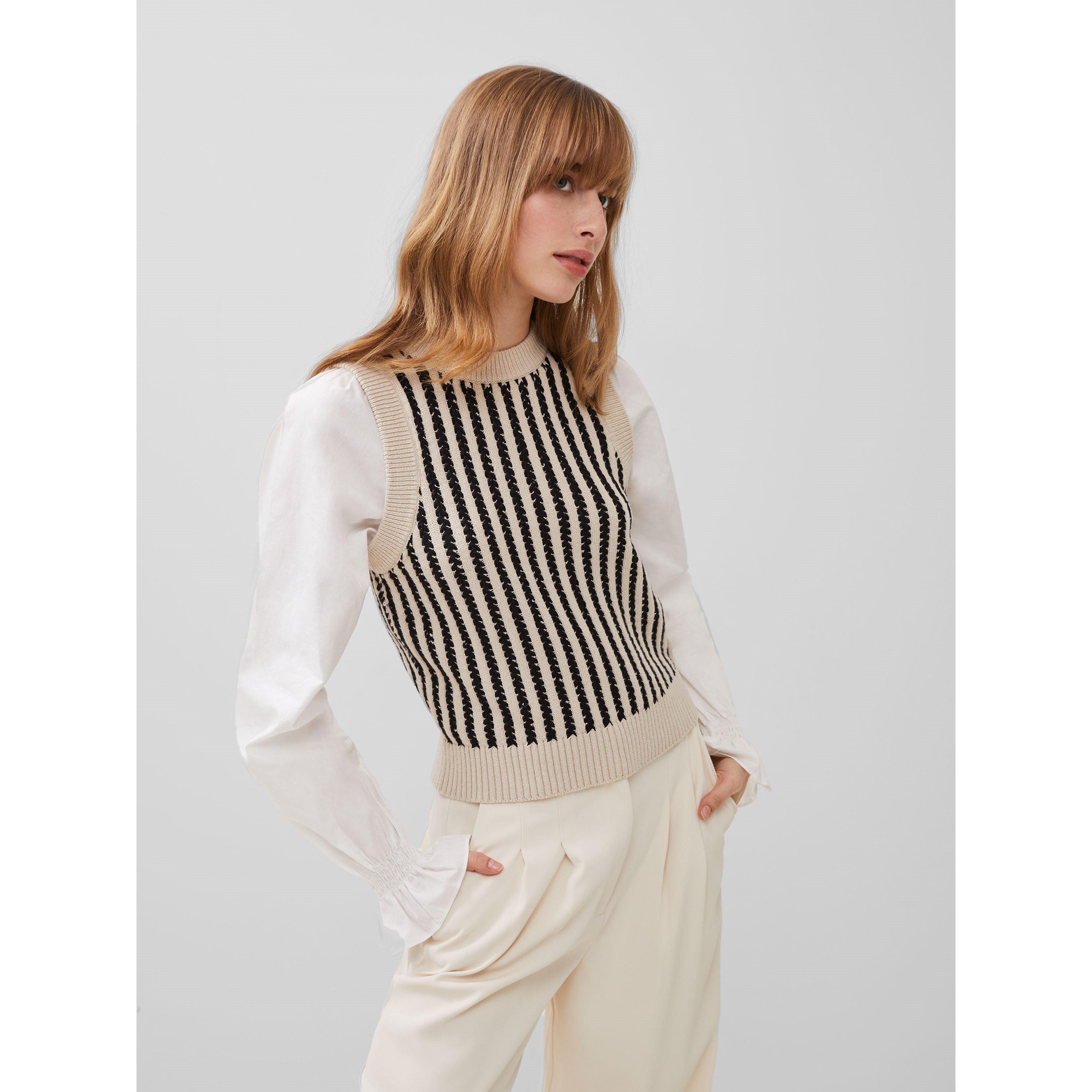 01-Black Ash-Cl - French Connection - Women's Moma Crew Neck Jumper - 3