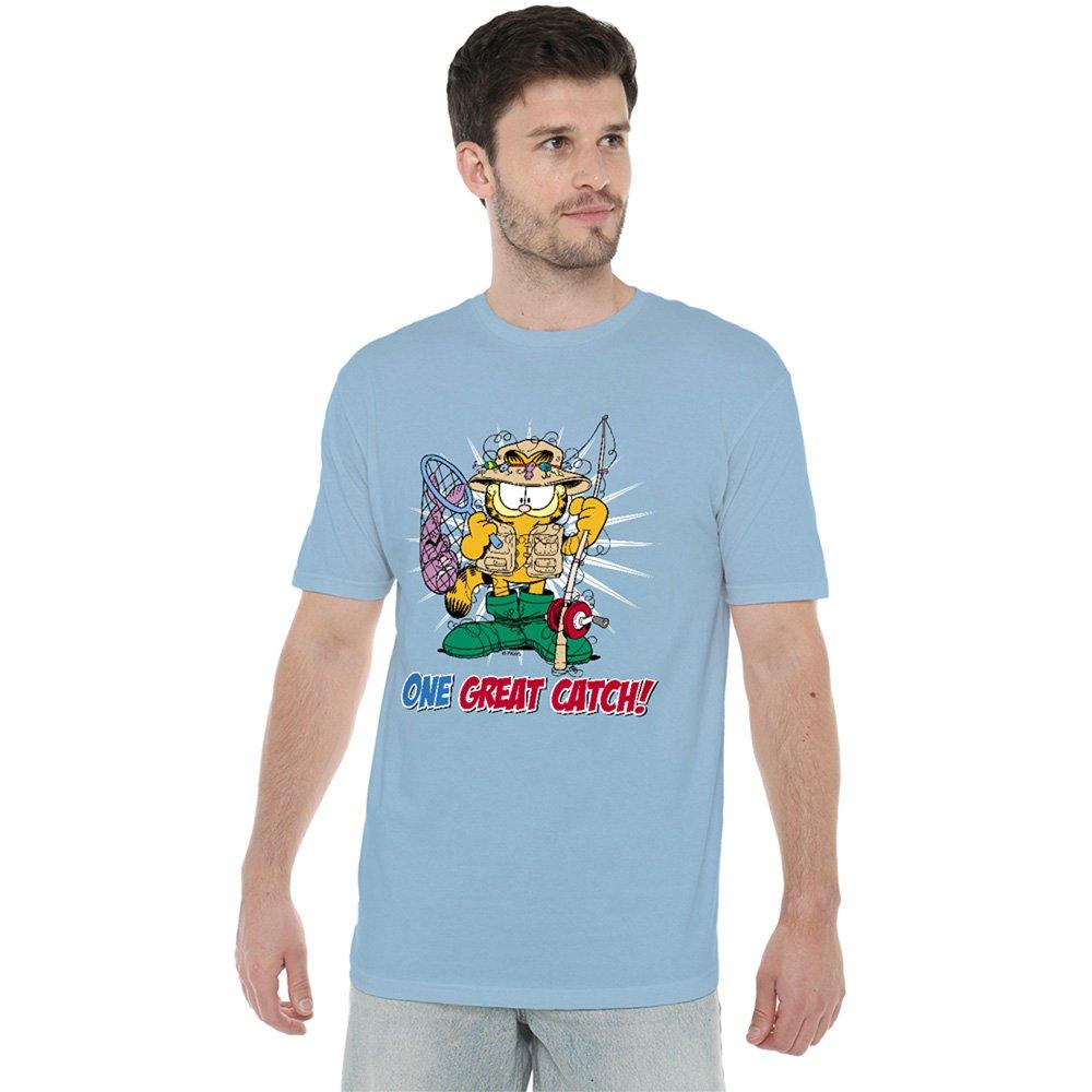 Blue - Garfield - Garfield One Great Catch T Shirt Light Blue - 1