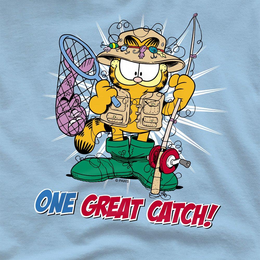 Blue - Garfield - Garfield One Great Catch T Shirt Light Blue - 2