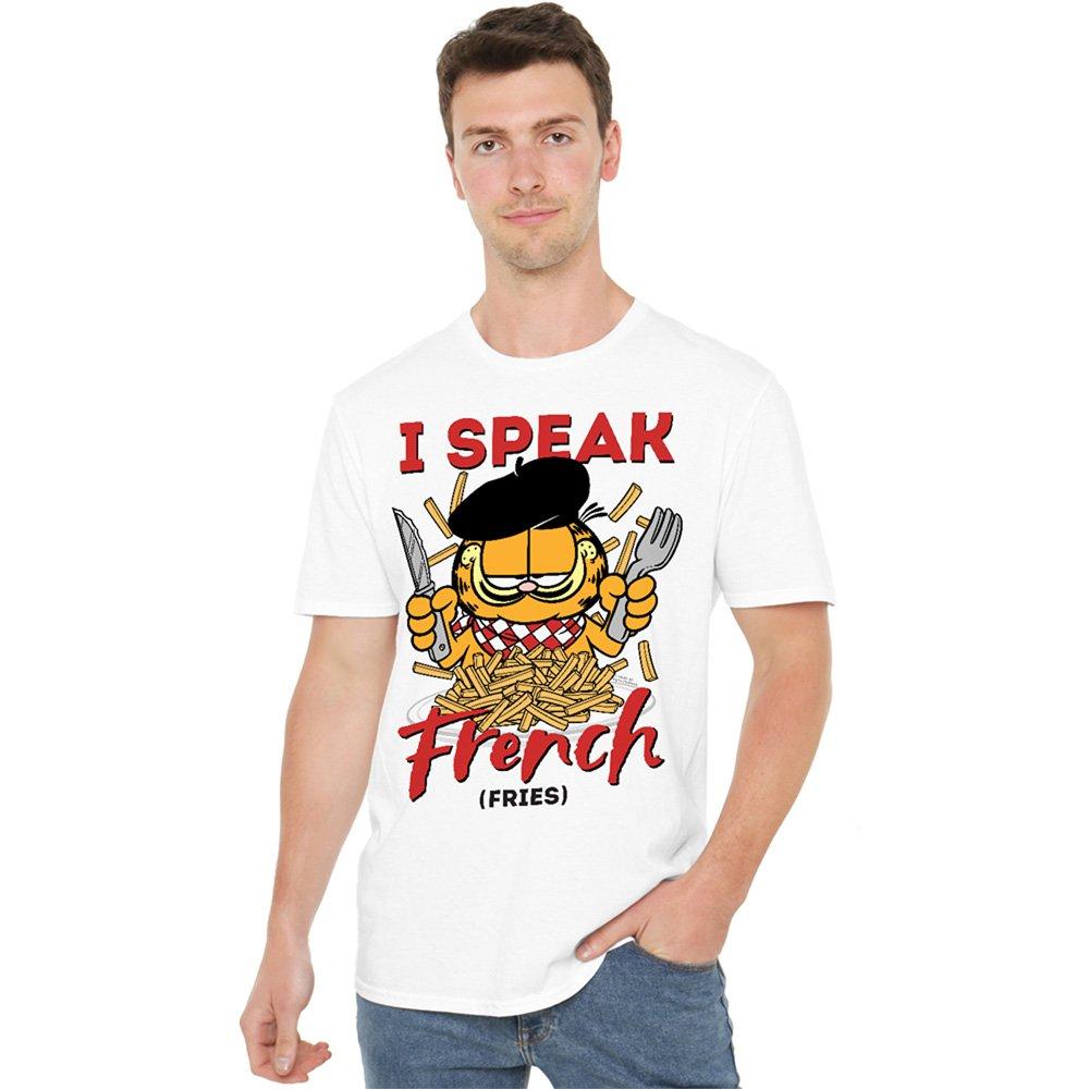 White - Garfield - Garfield Speaking Love T Shirt White - 1